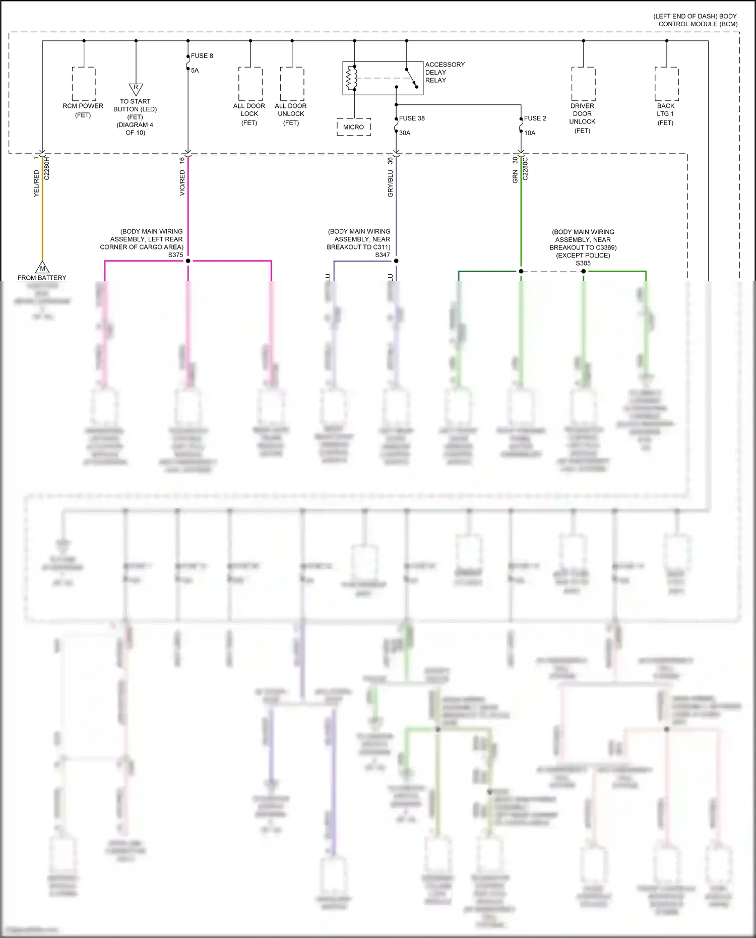 Wiring diagram wht/red for Ford Explorer VI (2019-2024) (30 of 70)