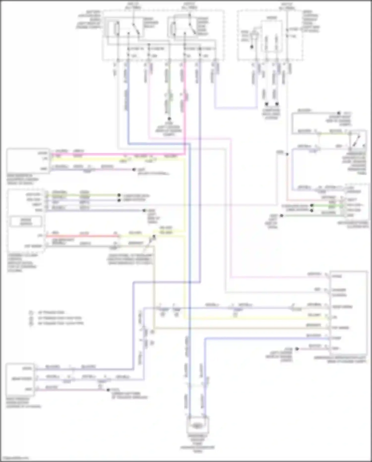 Wiring diagram windshield washer fluid level sensor for Ford Explorer VI (2019-2024) (3 of 3)