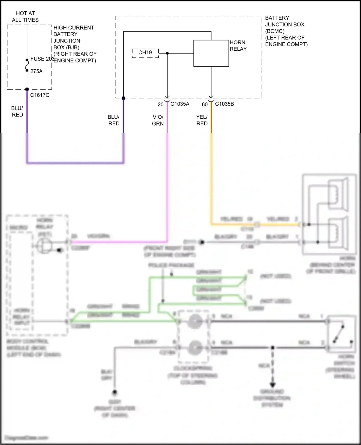 Wiring diagram yel for Ford Explorer VI (2019-2024) (37 of 129)
