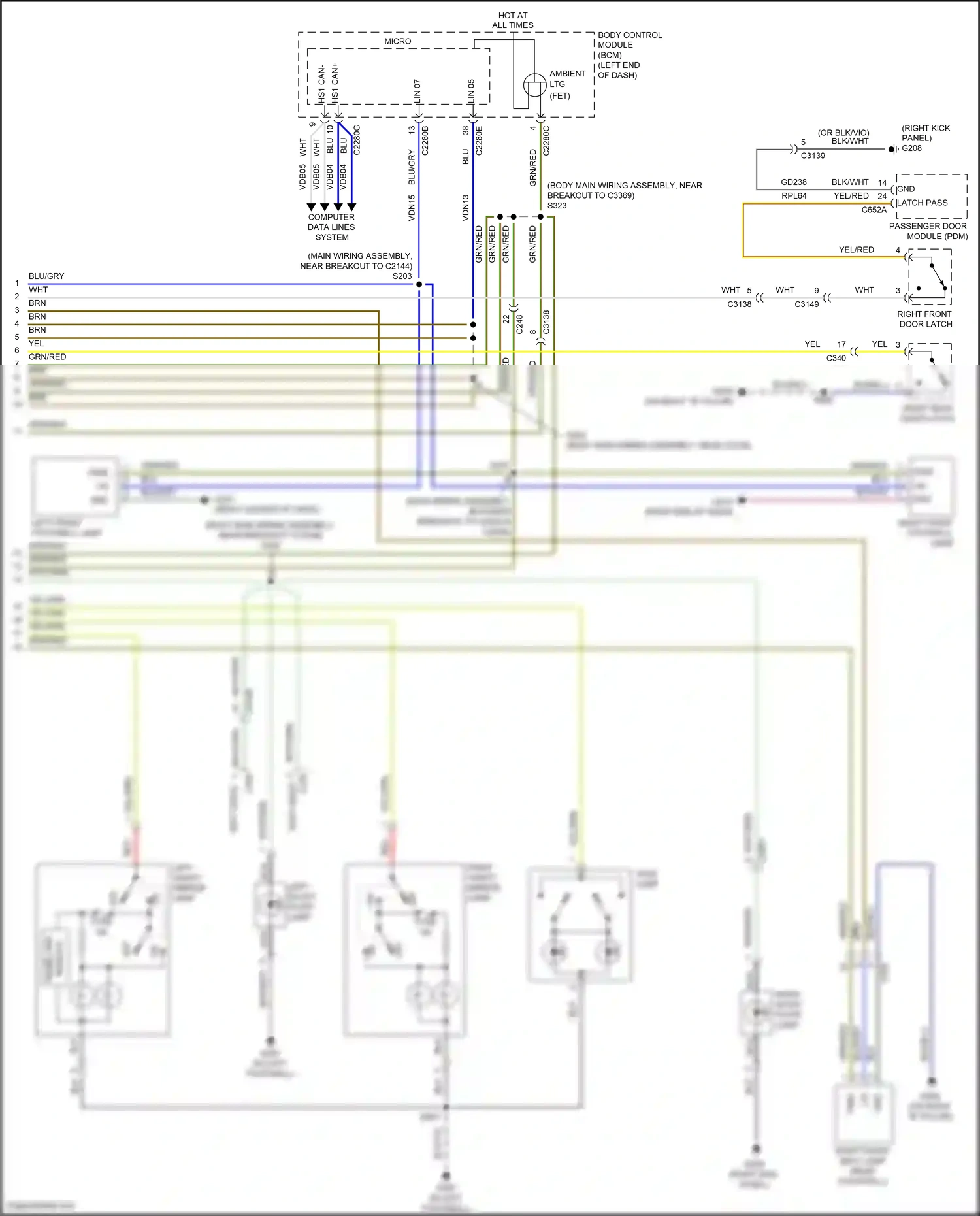 Wiring diagram yel for Ford Explorer VI (2019-2024) (54 of 129)