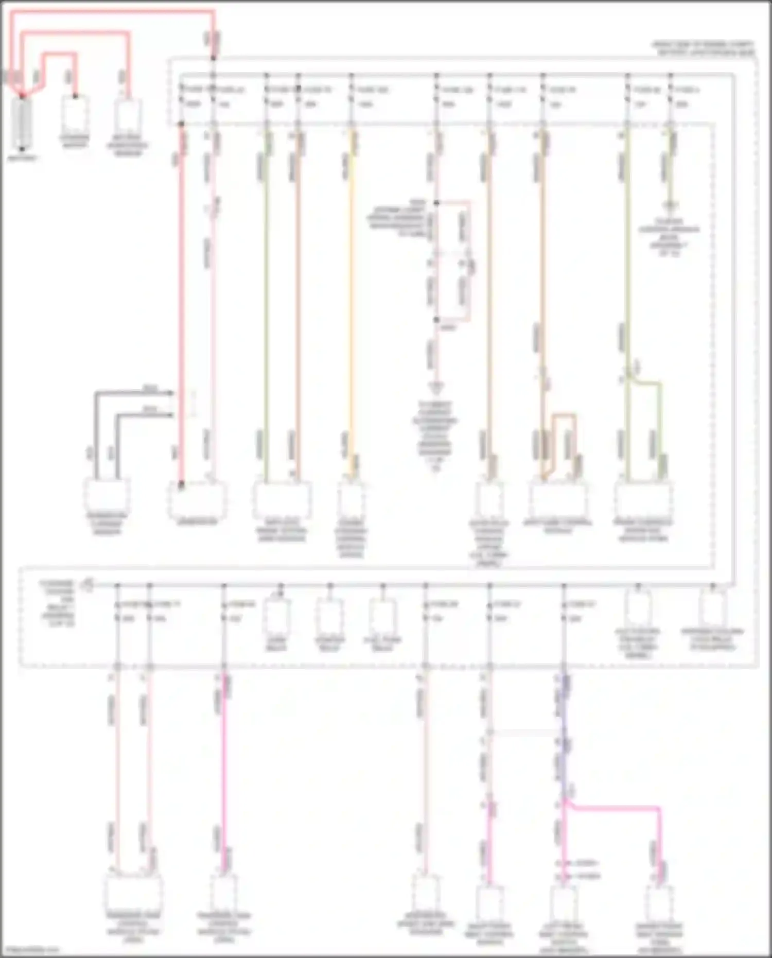 F-150 Ford XIII facelift (2017-2020): Power distribution circuit (1 of 12)