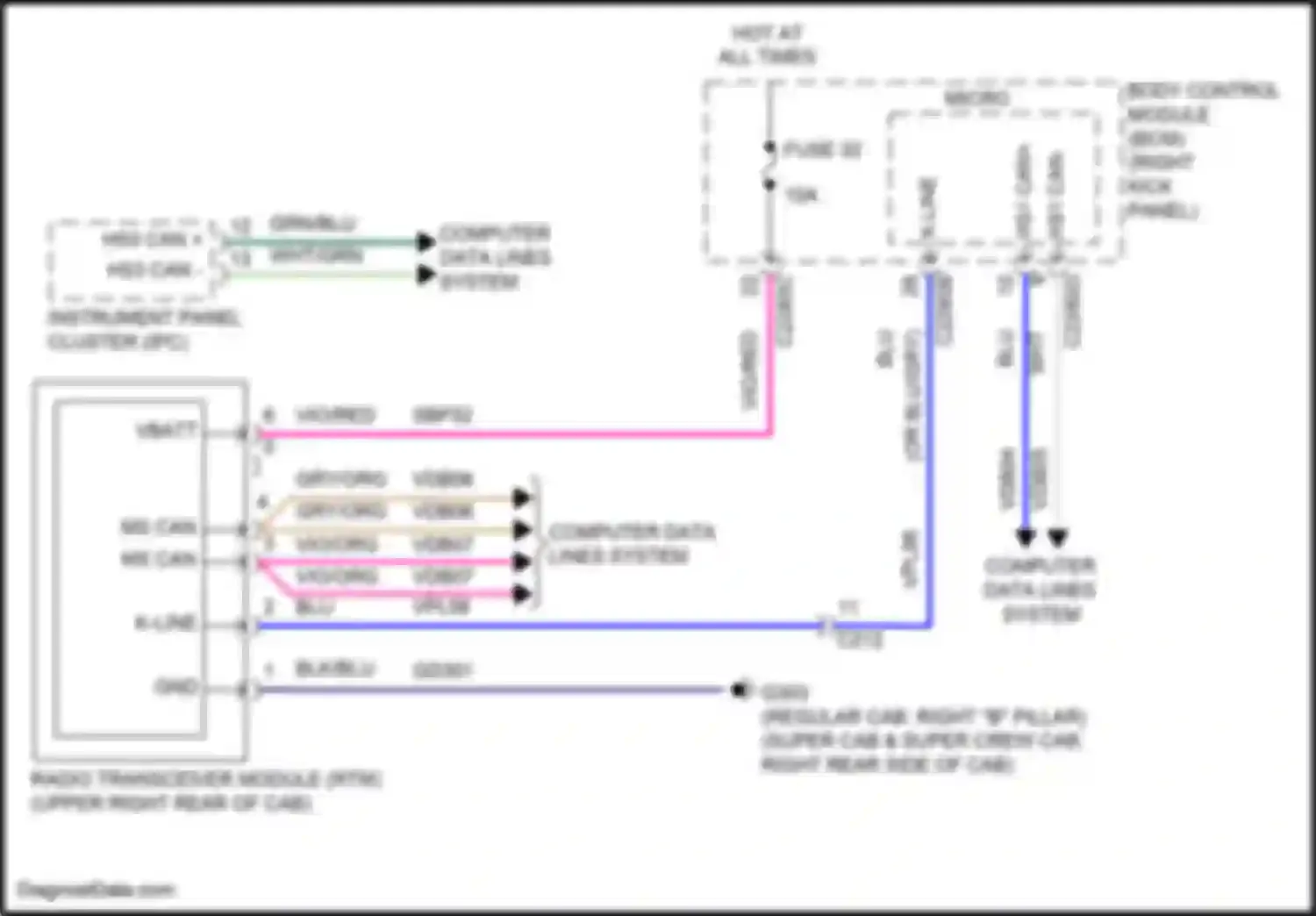 F-150 Ford XIII facelift (2017-2020): Tire pressure monitoring circuit