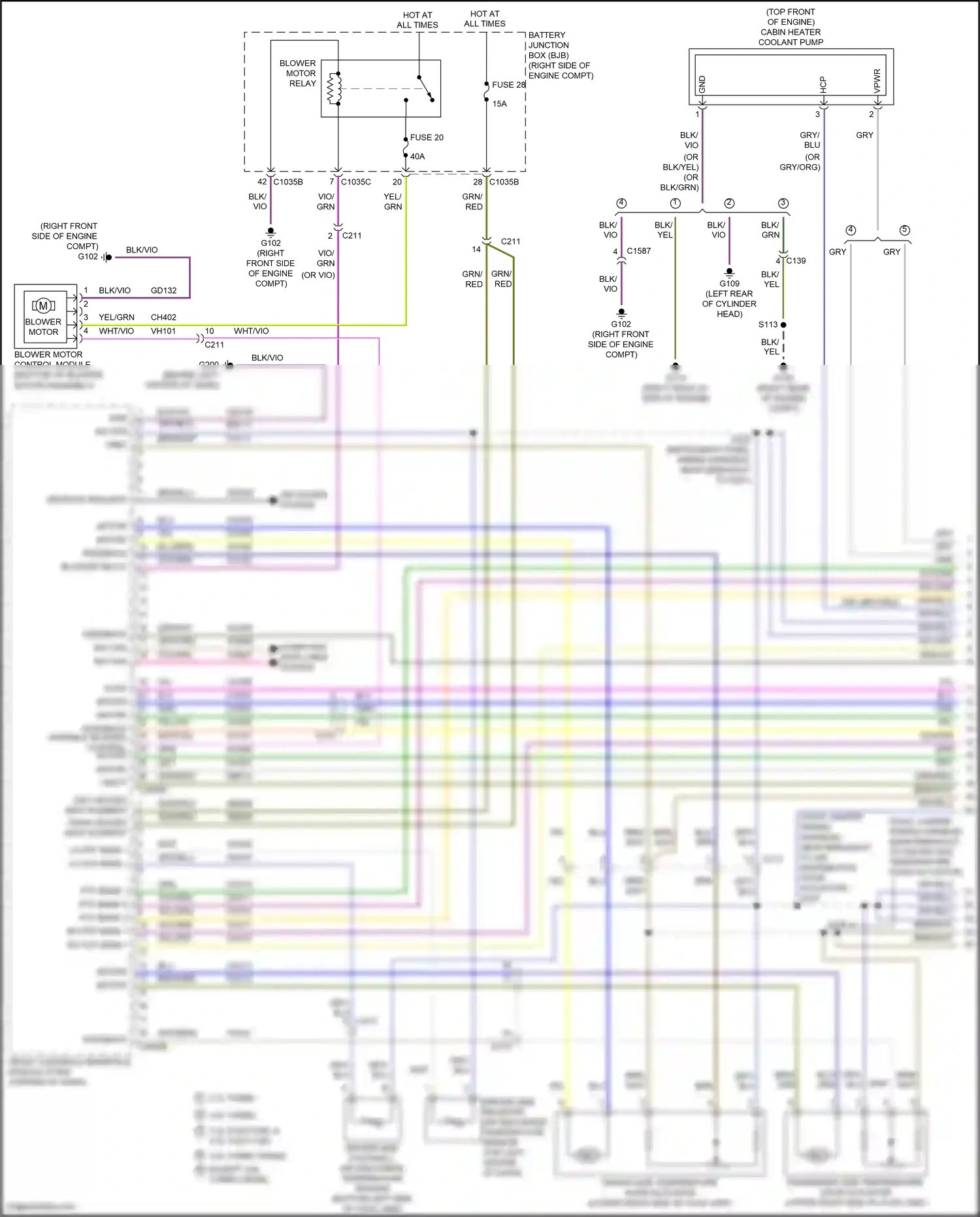 Wiring diagram blower motor control module for Ford F-150 XIII facelift (2017-2020) (1 of 3)