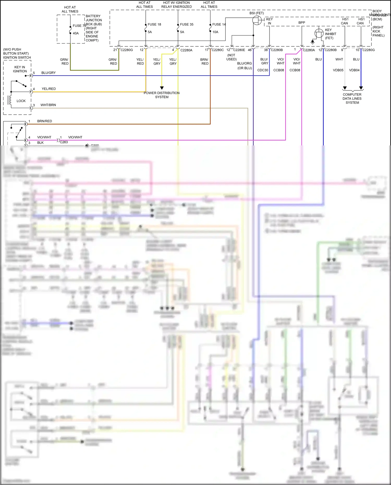 Wiring diagram brake shift interlock for Ford F-150 XIII facelift (2017-2020) (3 of 3)