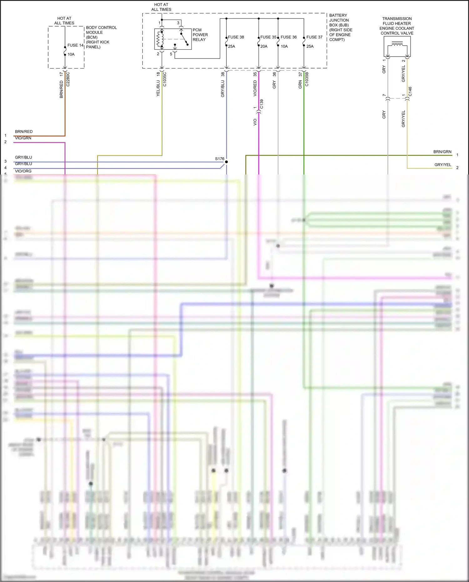 Wiring diagram charging system for Ford F-150 XIII facelift (2017-2020) (1 of 2)