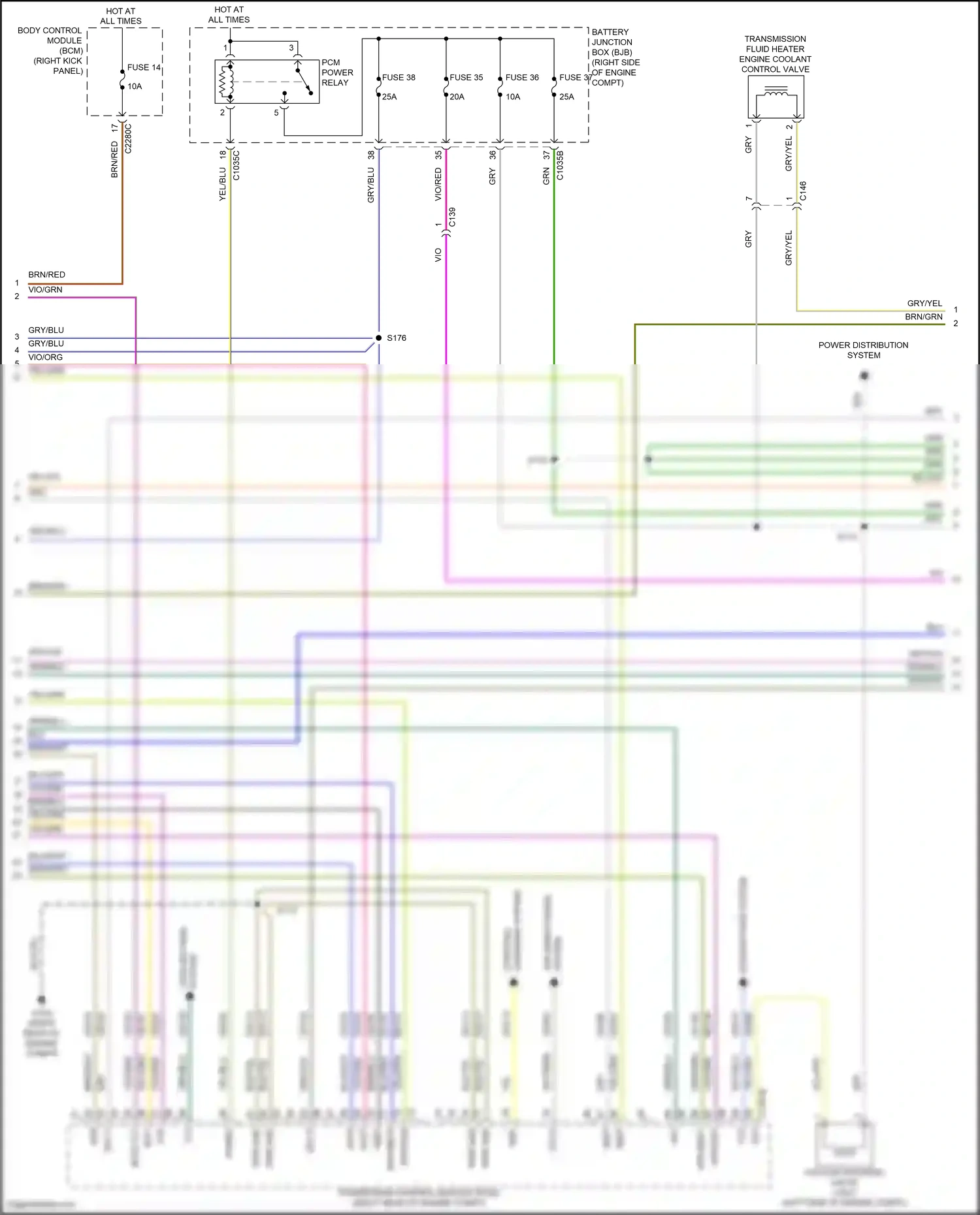 Wiring diagram charging system for Ford F-150 XIII facelift (2017-2020) (2 of 2)