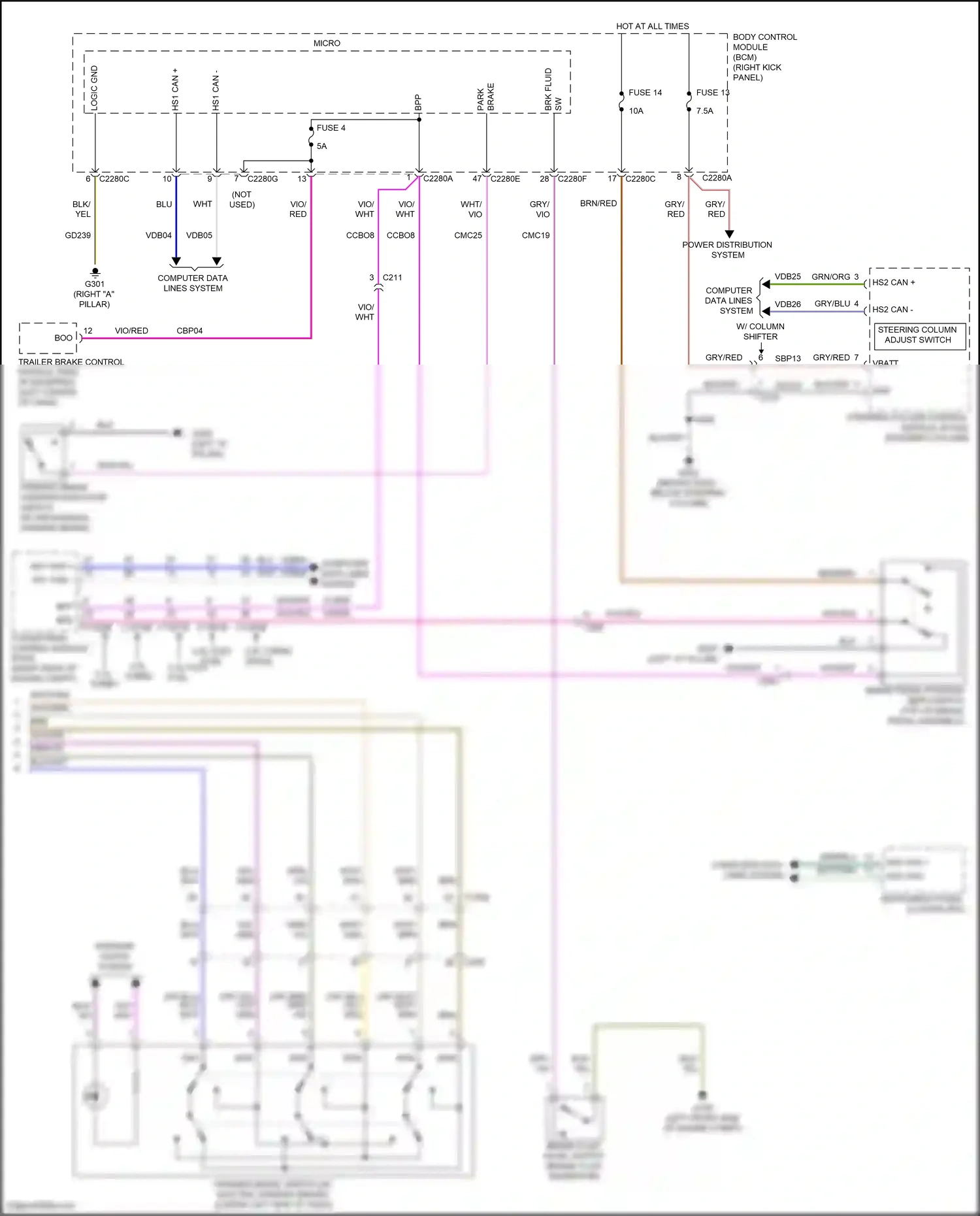 Wiring diagram computer data lines system for Ford F-150 XIII facelift (2017-2020) (31 of 122)