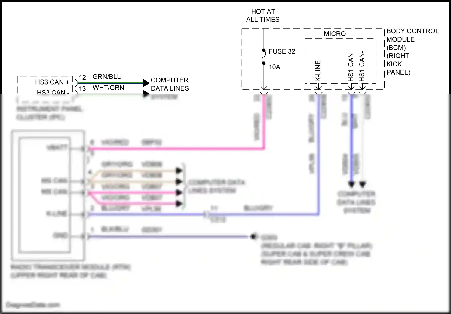 Wiring diagram computer data lines system for Ford F-150 XIII facelift (2017-2020) (20 of 122)