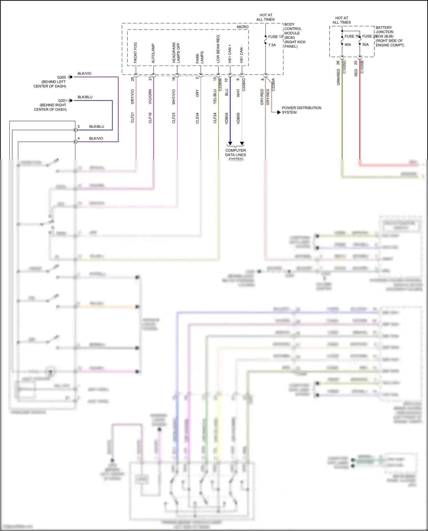 Wiring diagram computer data lines system for Ford F-150 XIII facelift (2017-2020) (28 of 122)