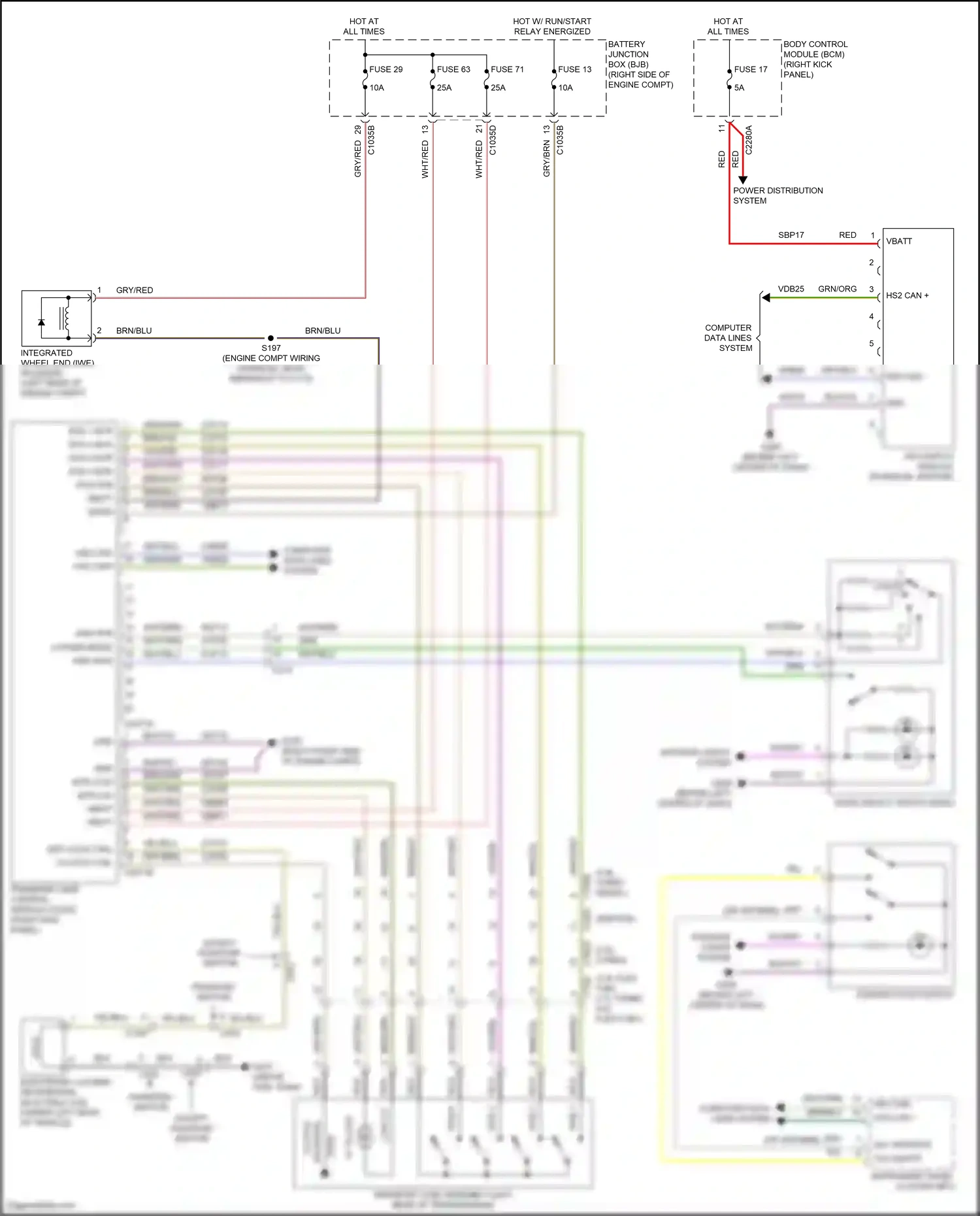 Wiring diagram diff lock ctrl for Ford F-150 XIII facelift (2017-2020) (2 of 10)