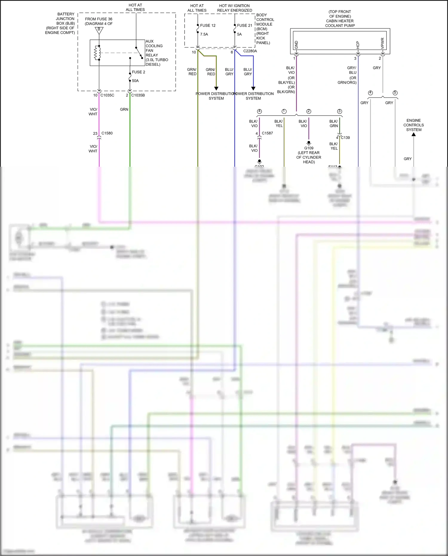 Wiring diagram engine controls system for Ford F-150 XIII facelift (2017-2020) (15 of 18)