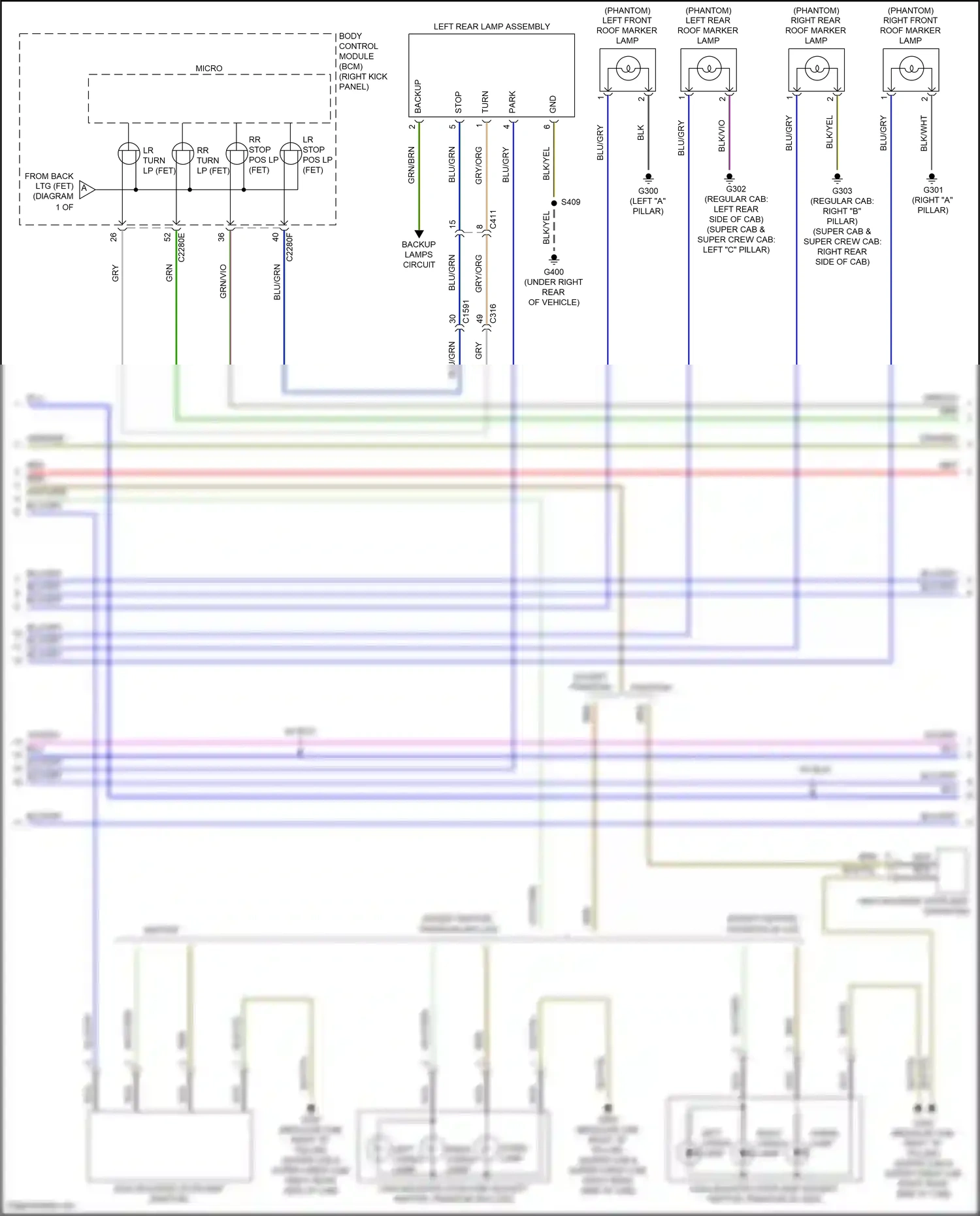 Wiring diagram except phantom for Ford F-150 XIII facelift (2017-2020) (1 of 8)