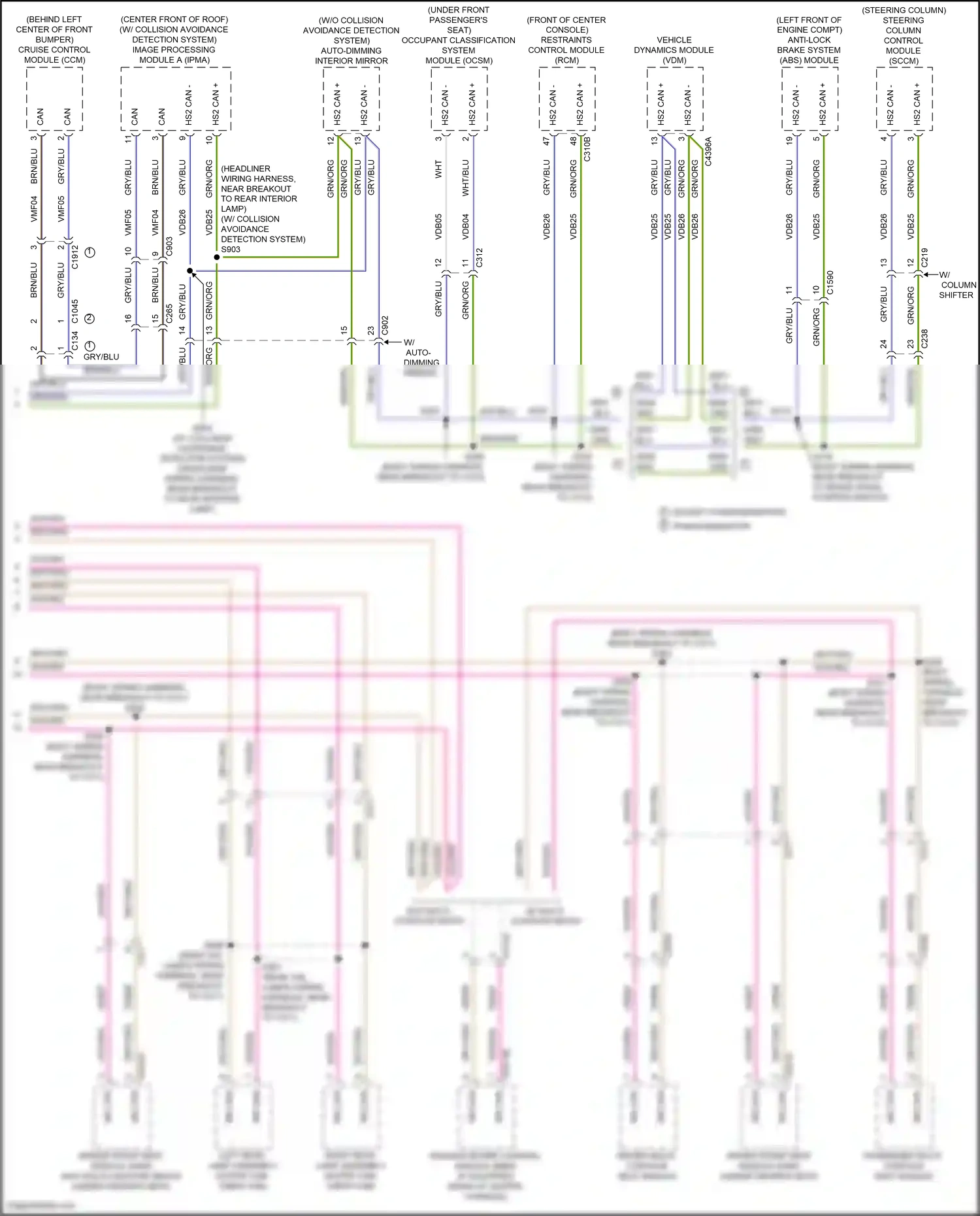 Ford F-150 XIII facelift (2017-2020) image processing module a (ipma) wiring diagram  (1 of 6)