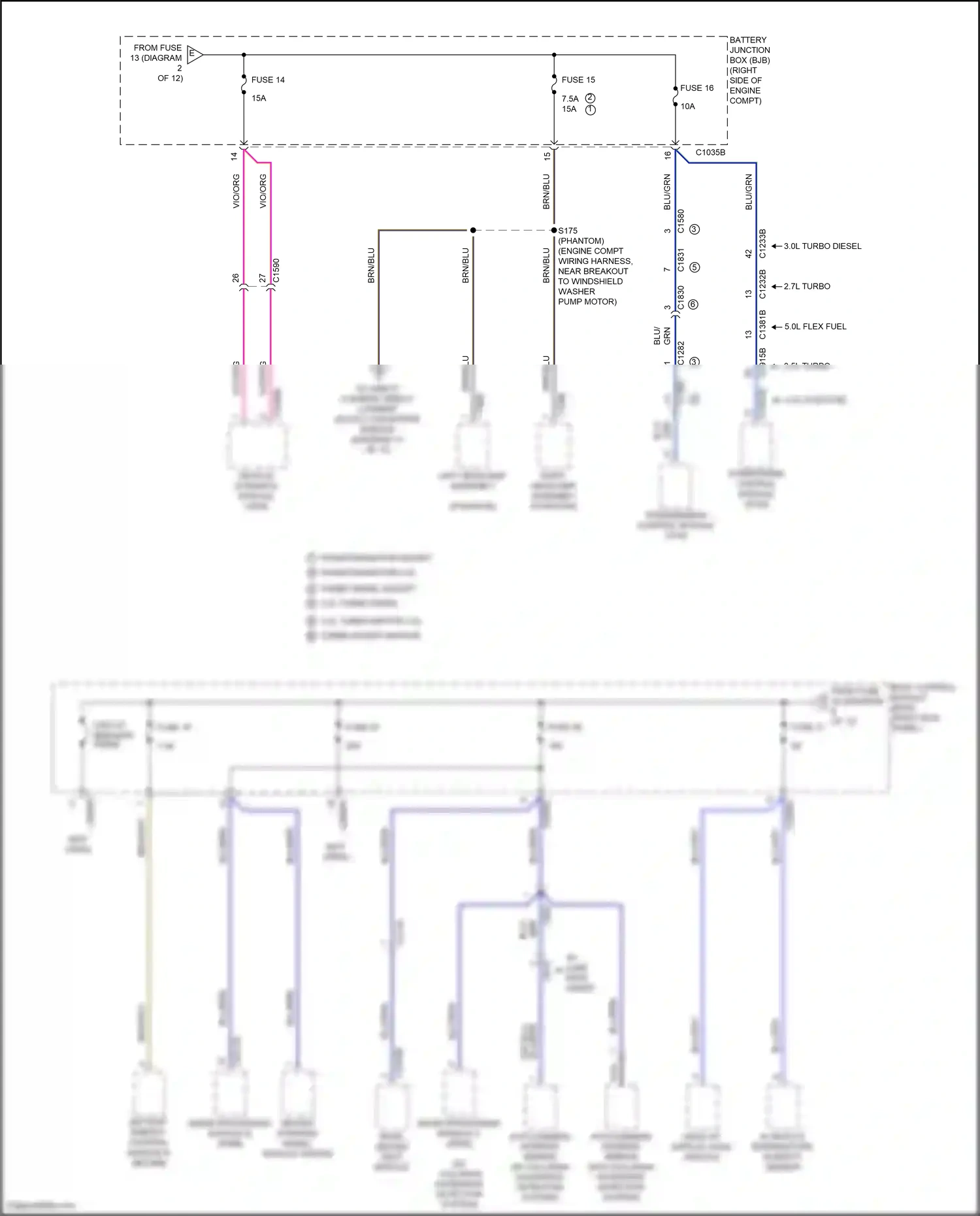 Ford F-150 XIII facelift (2017-2020) image processing module b (ipmb) wiring diagram  (4 of 4)