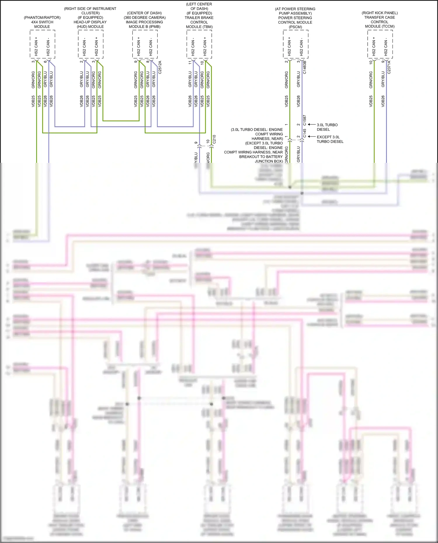 Ford F-150 XIII facelift (2017-2020) image processing module b (ipmb) wiring diagram  (2 of 4)