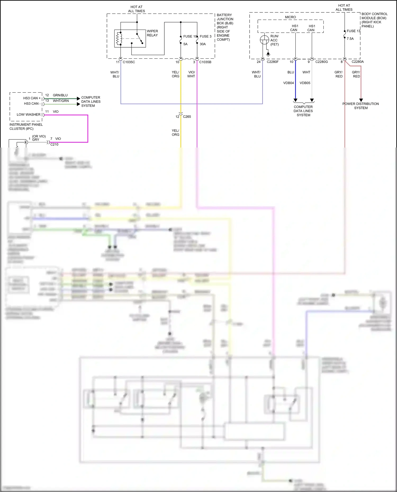 Wiring diagram multi- function switch for Ford F-150 XIII facelift (2017-2020) (8 of 8)