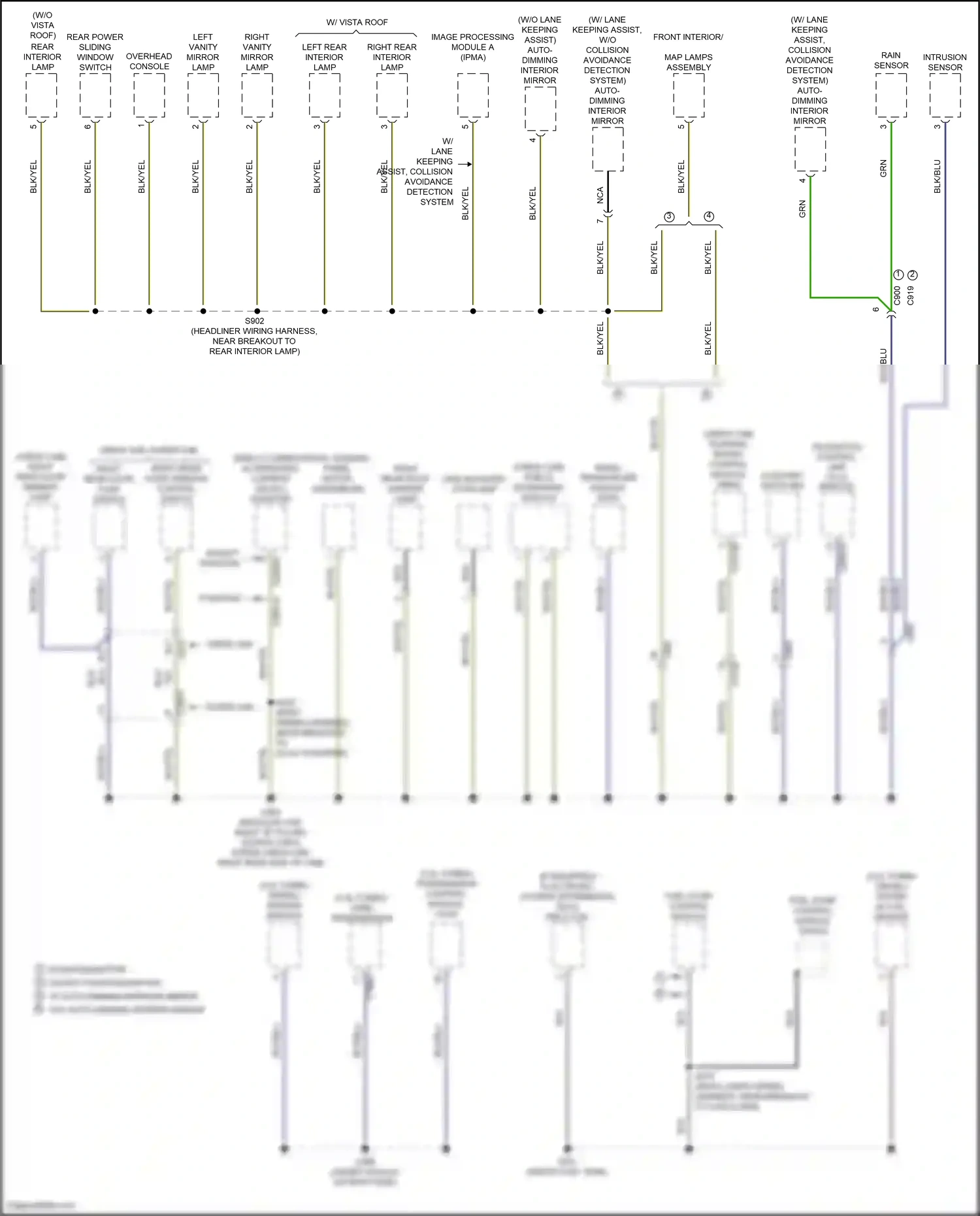 Wiring diagram rain sensor for Ford F-150 XIII facelift (2017-2020) (1 of 2)