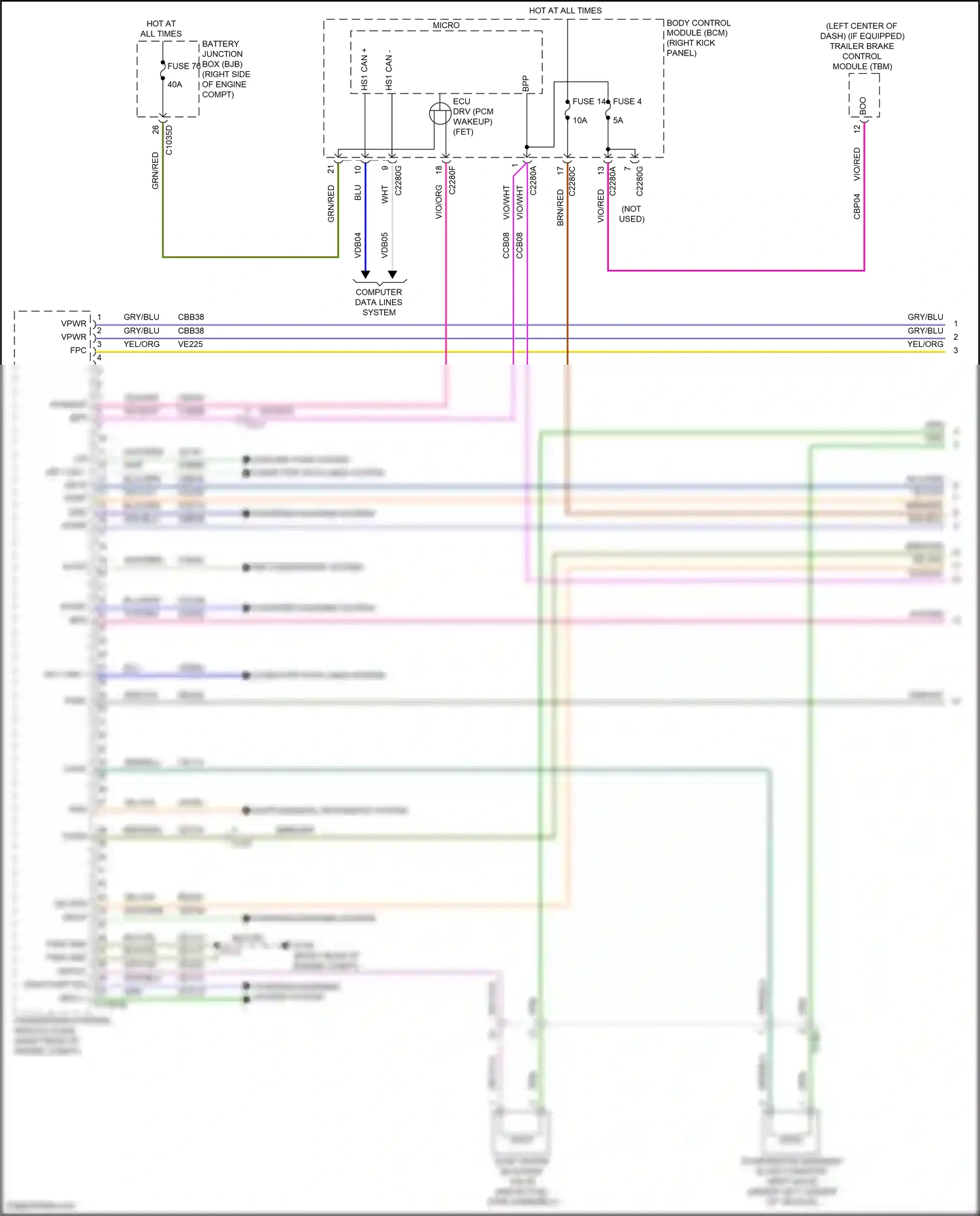 Wiring diagram starting/charging system system for Ford F-150 XIII facelift (2017-2020) (1 of 1)