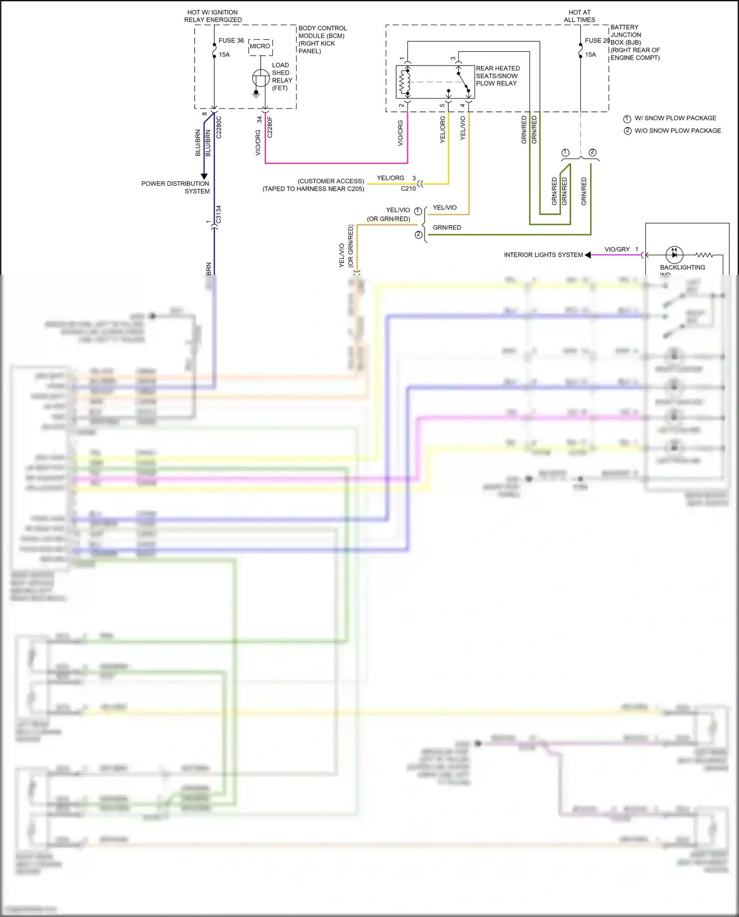 Wiring diagram backlighting ind for Ford F-150 XIII (2014-2018) (1 of 1)