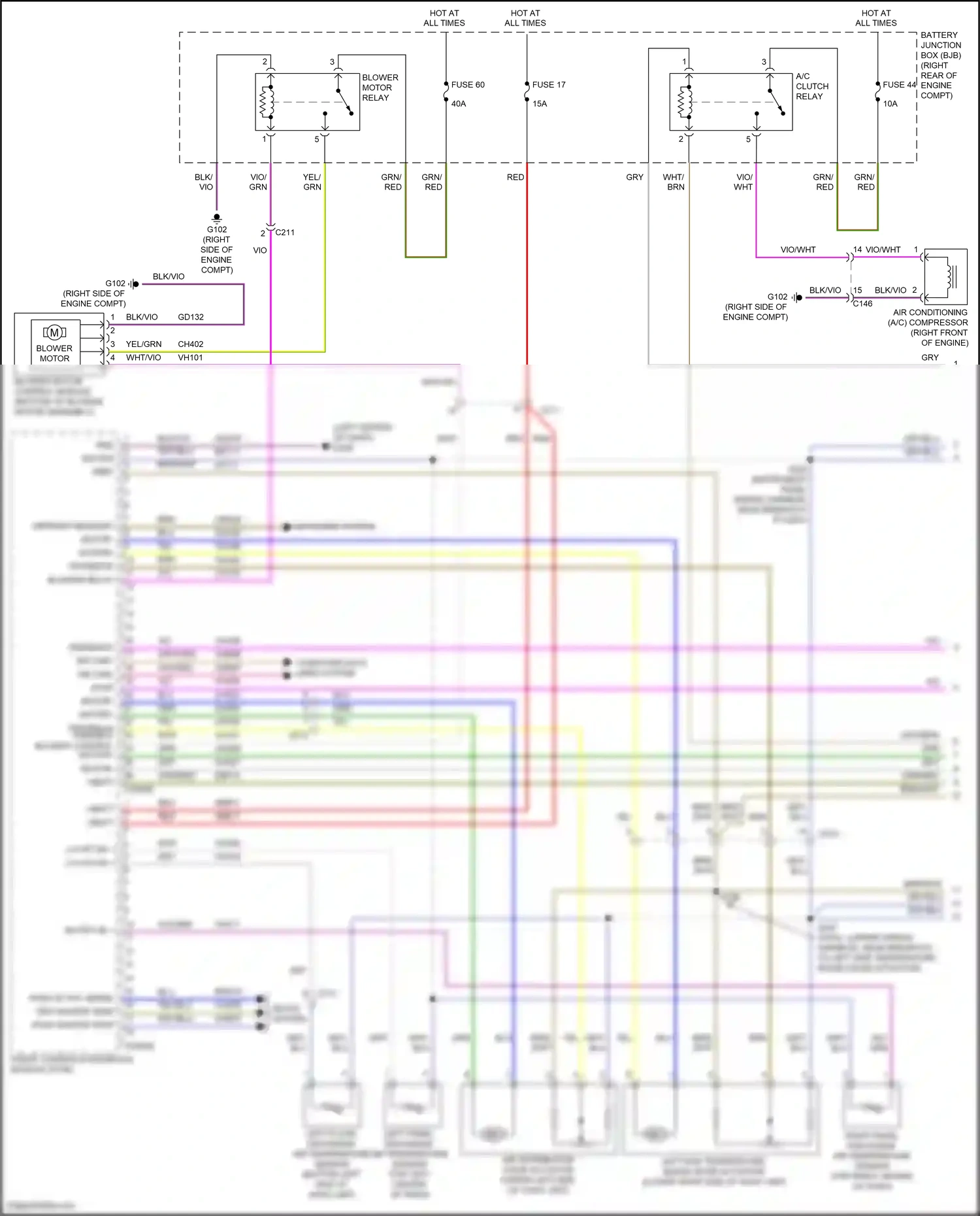 Wiring diagram blower motor control module for Ford F-150 XIII (2014-2018) (3 of 3)
