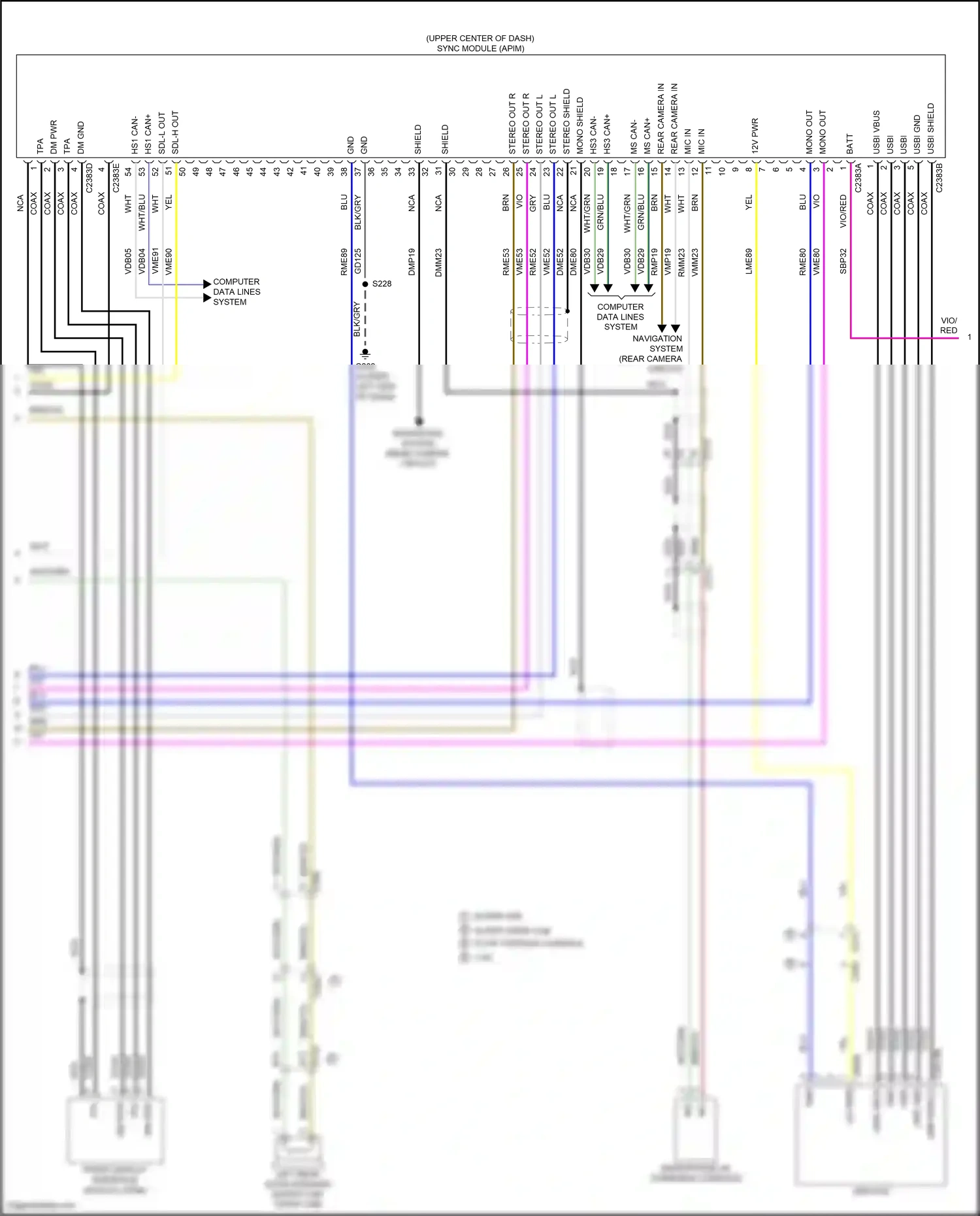 Wiring diagram blu for Ford F-150 XIII (2014-2018) (18 of 103)