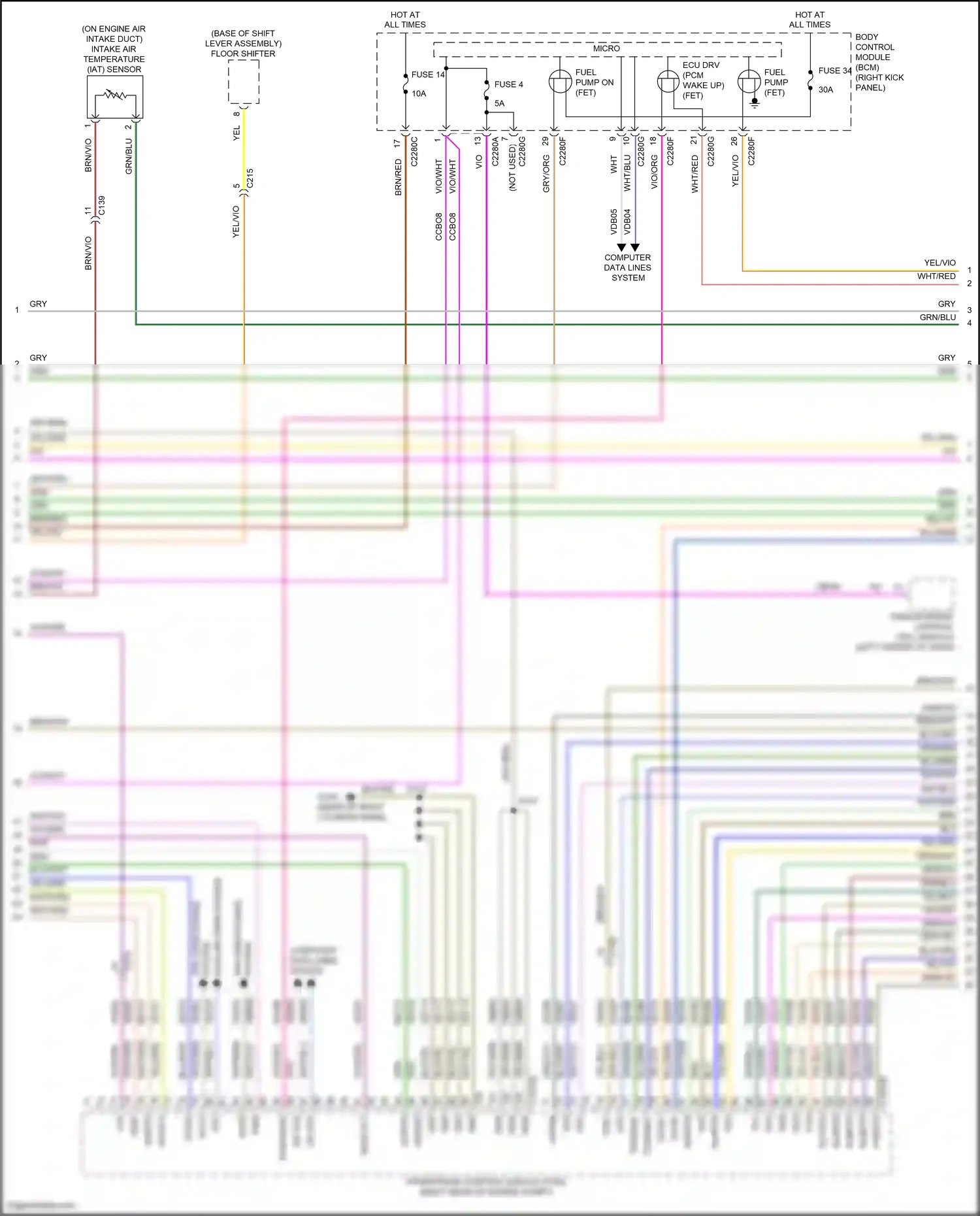 Wiring diagram blu/grn for Ford F-150 XIII (2014-2018) (40 of 57)