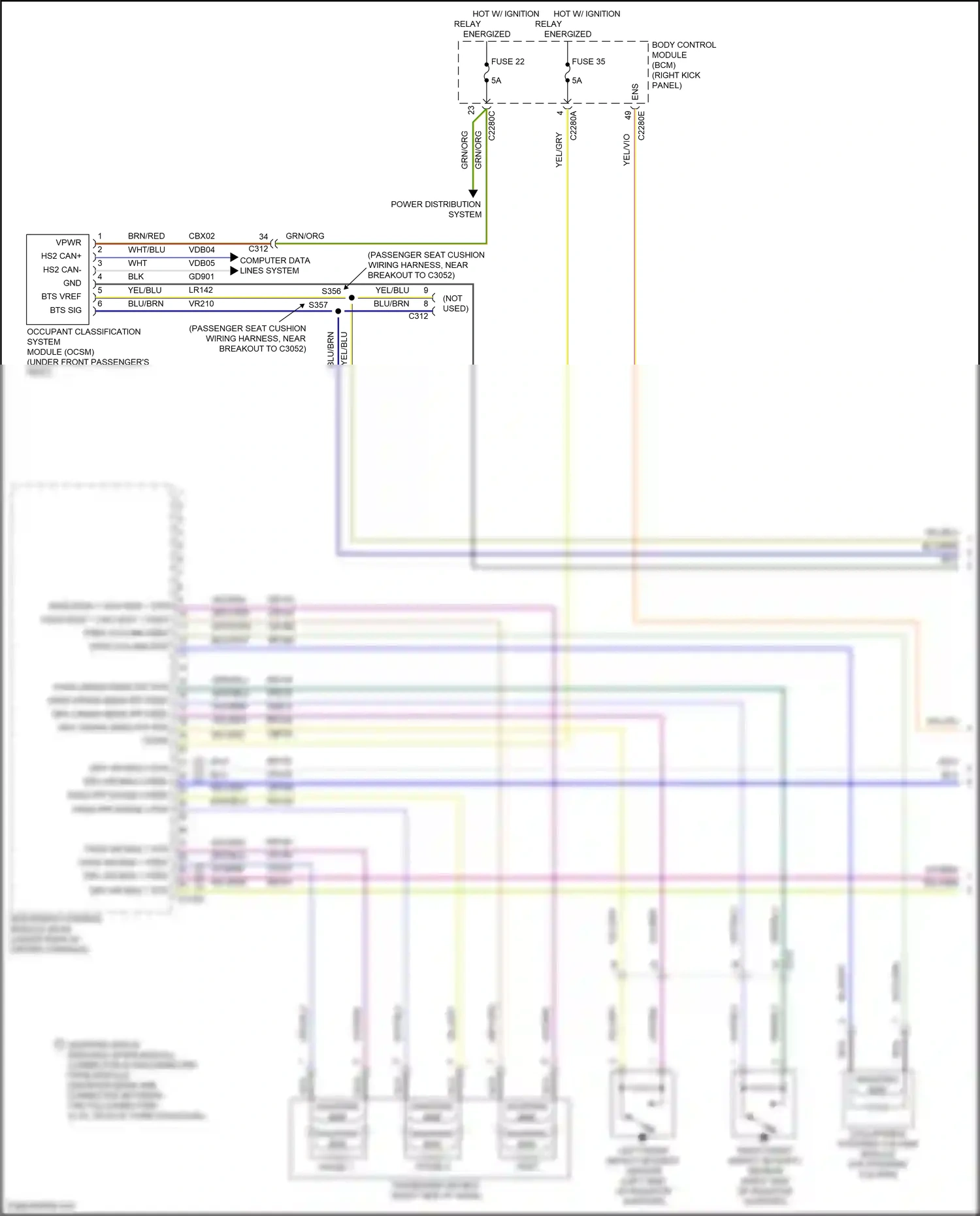 Wiring diagram collapsible steering column module for Ford F-150 XIII (2014-2018) (1 of 1)