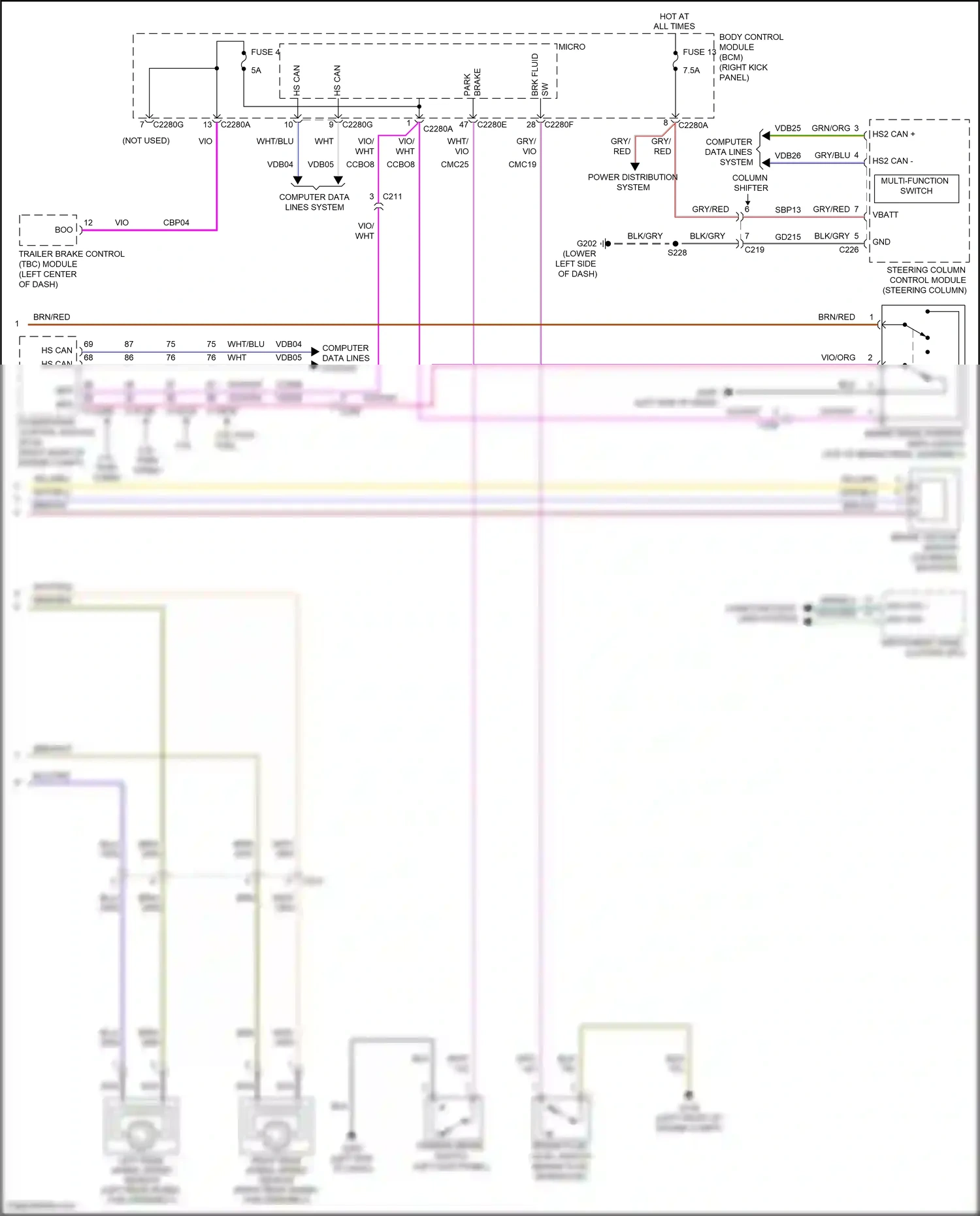 Wiring diagram computer data lines system for Ford F-150 XIII (2014-2018) (2 of 112)