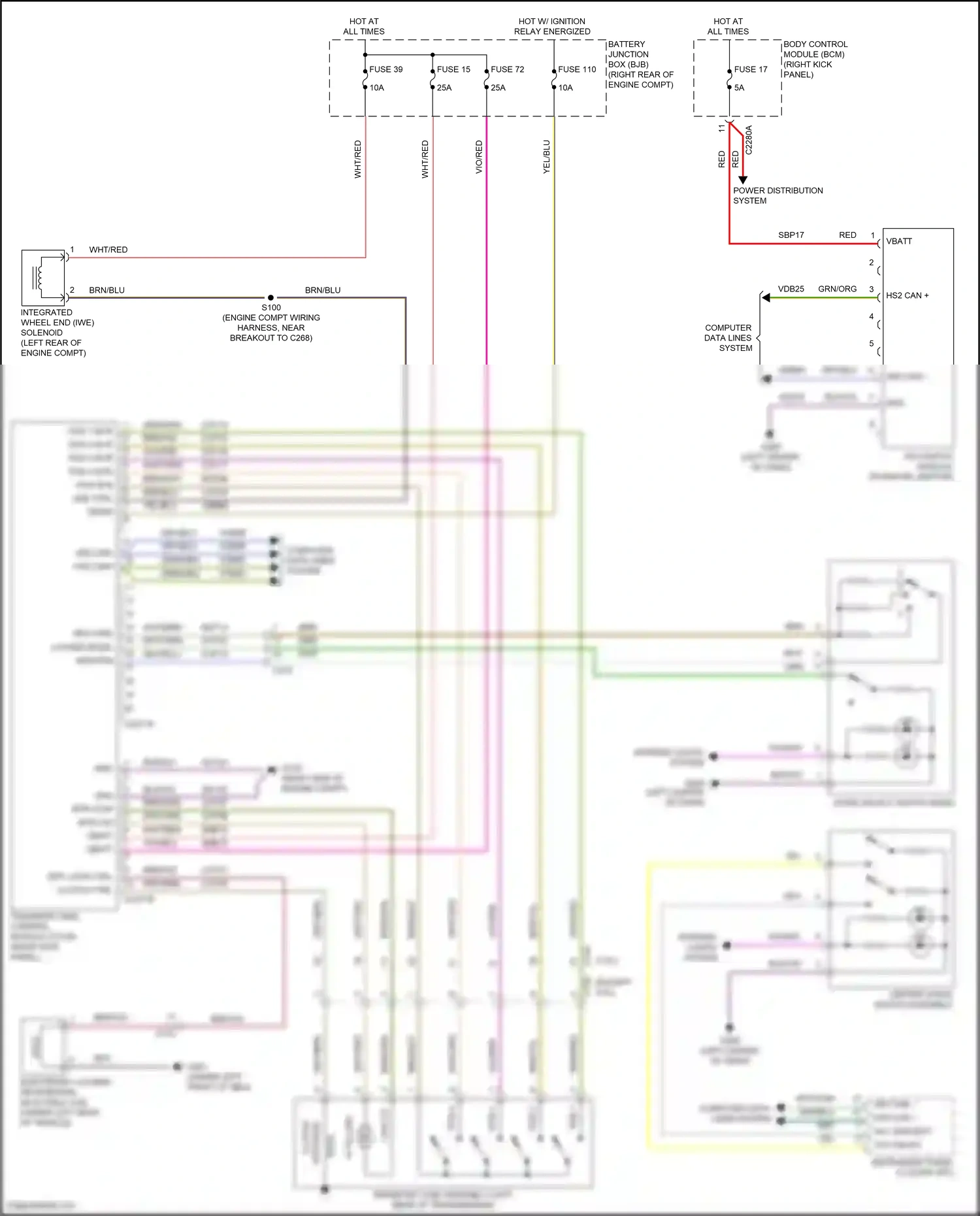 Wiring diagram diff lock ctrl for Ford F-150 XIII (2014-2018) (2 of 8)