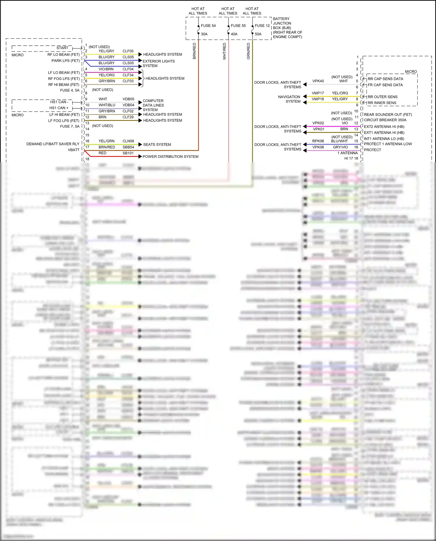 Wiring diagram engine controls system for Ford F-150 XIII (2014-2018) (3 of 16)