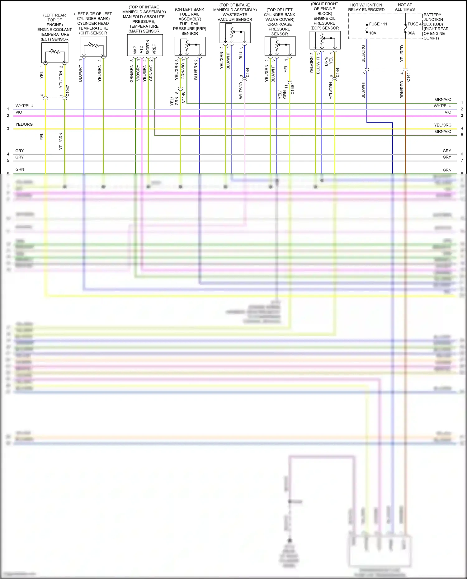 Ford F-150 XIII (2014-2018) engine coolant temperature (ect) sensor wiring diagram  (4 of 4)