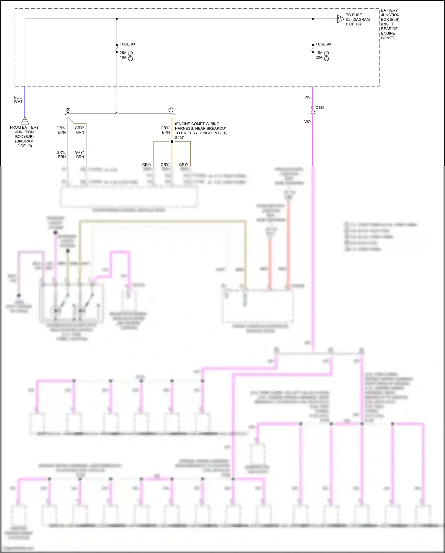 Wiring diagram hazard/auto-start-stop deactivation switch for Ford F-150 XIII (2014-2018) (5 of 6)