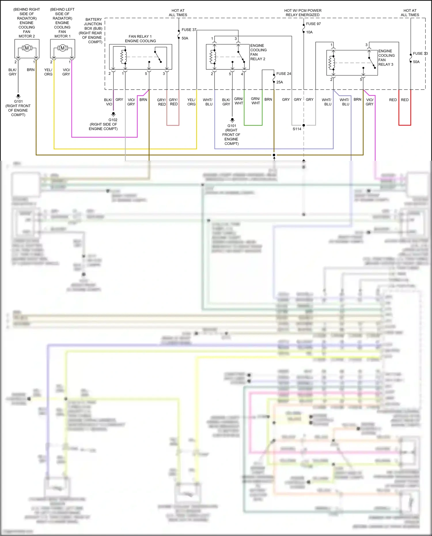 Wiring diagram lower active grille shutter for Ford F-150 XIII (2014-2018) (1 of 5)