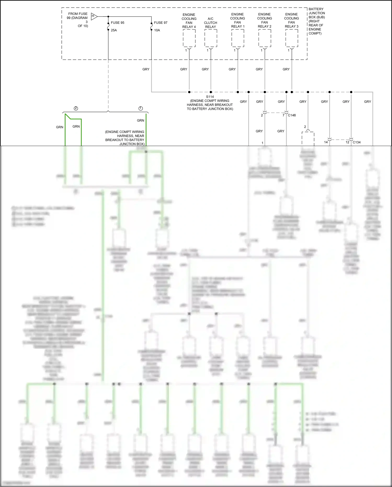 Wiring diagram lower active grille shutter for Ford F-150 XIII (2014-2018) (5 of 5)