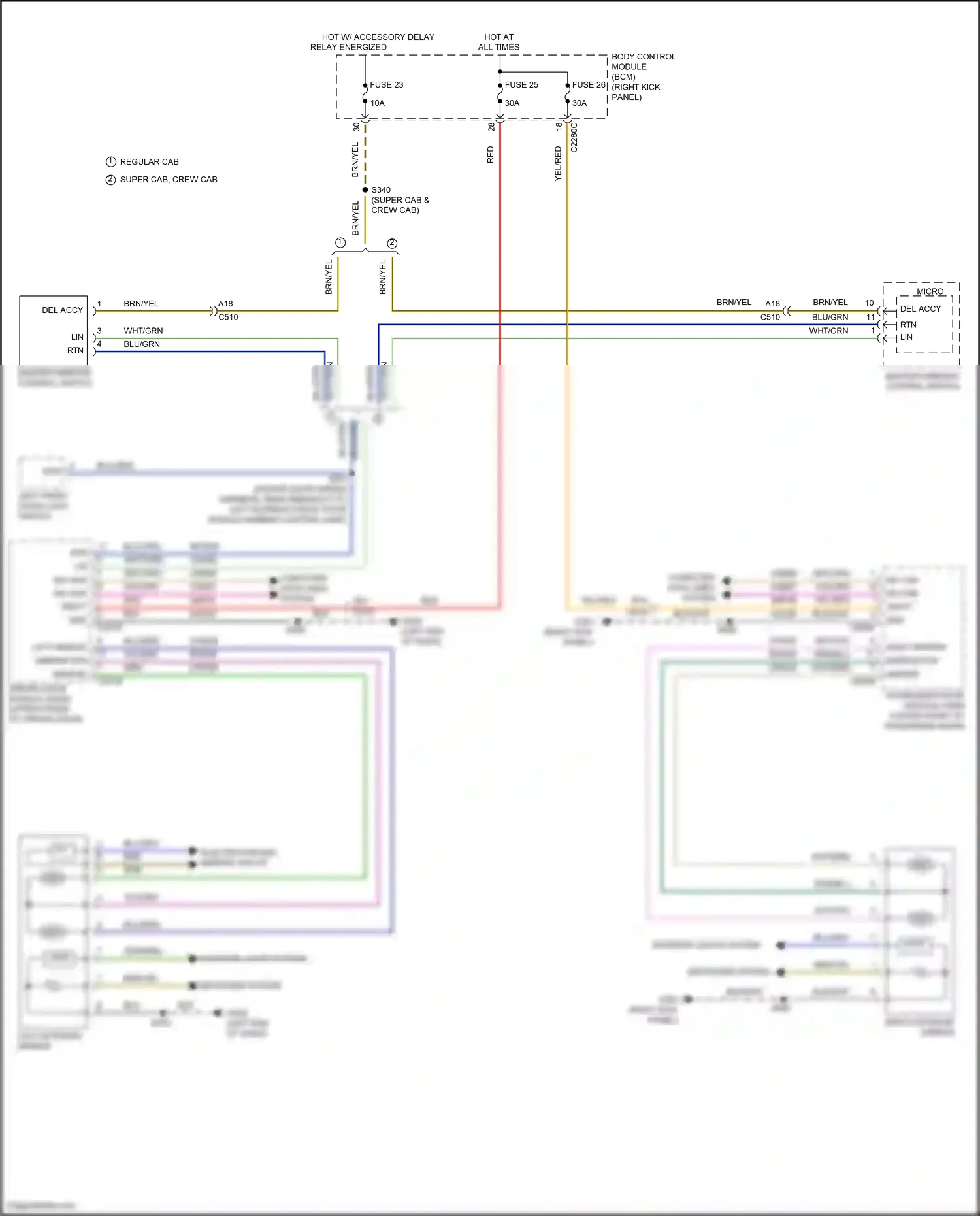 Wiring diagram master window control switch for Ford F-150 XIII (2014-2018) (3 of 7)