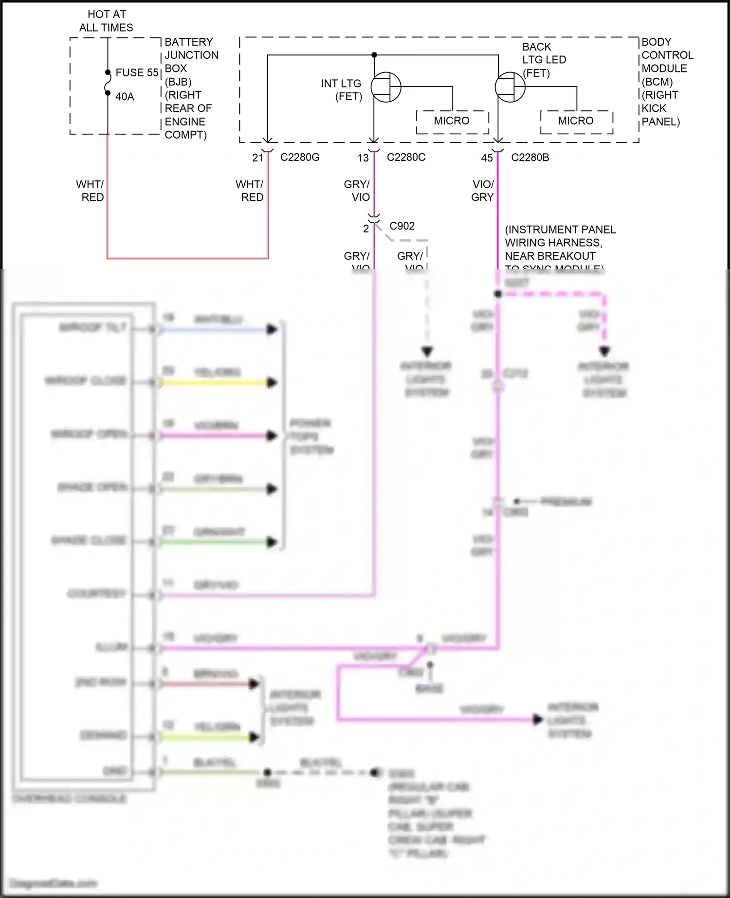 Wiring diagram micro - for Ford F-150 XIII (2014-2018) (22 of 56)