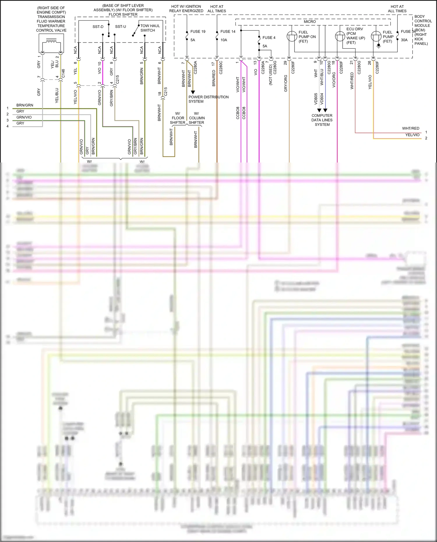 Wiring diagram power distribution system for Ford F-150 XIII (2014-2018) (50 of 51)