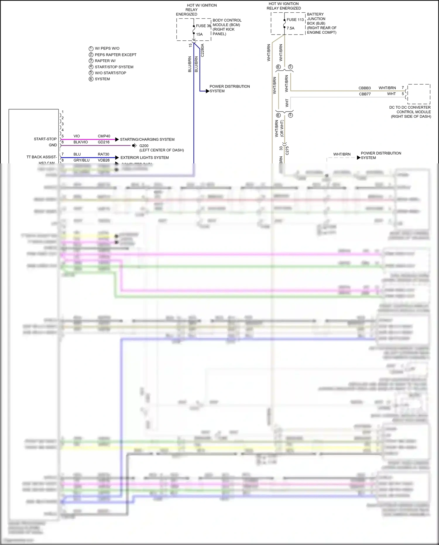 Wiring diagram power distribution system for Ford F-150 XIII (2014-2018) (21 of 51)