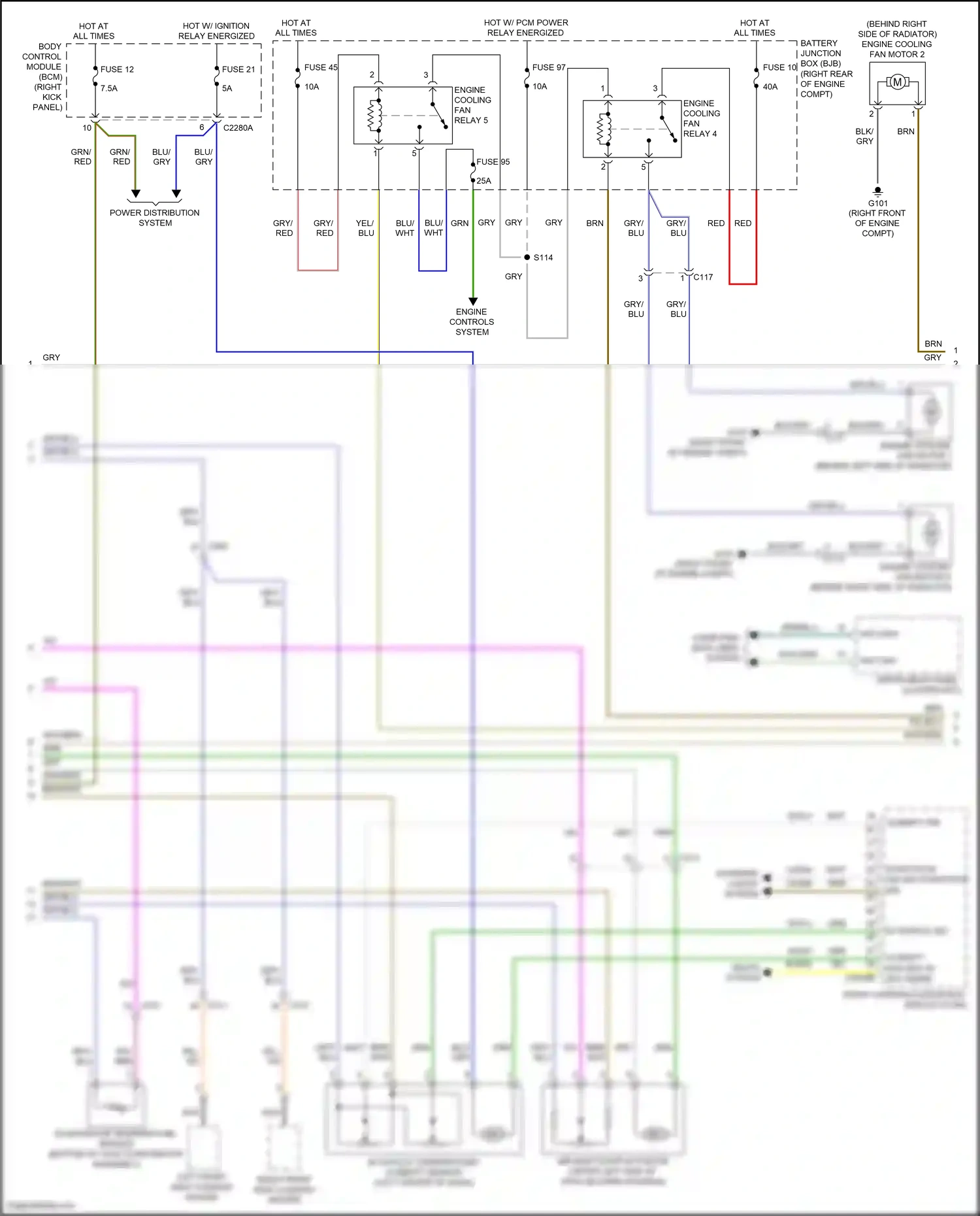Wiring diagram seats system for Ford F-150 XIII (2014-2018) (6 of 6)
