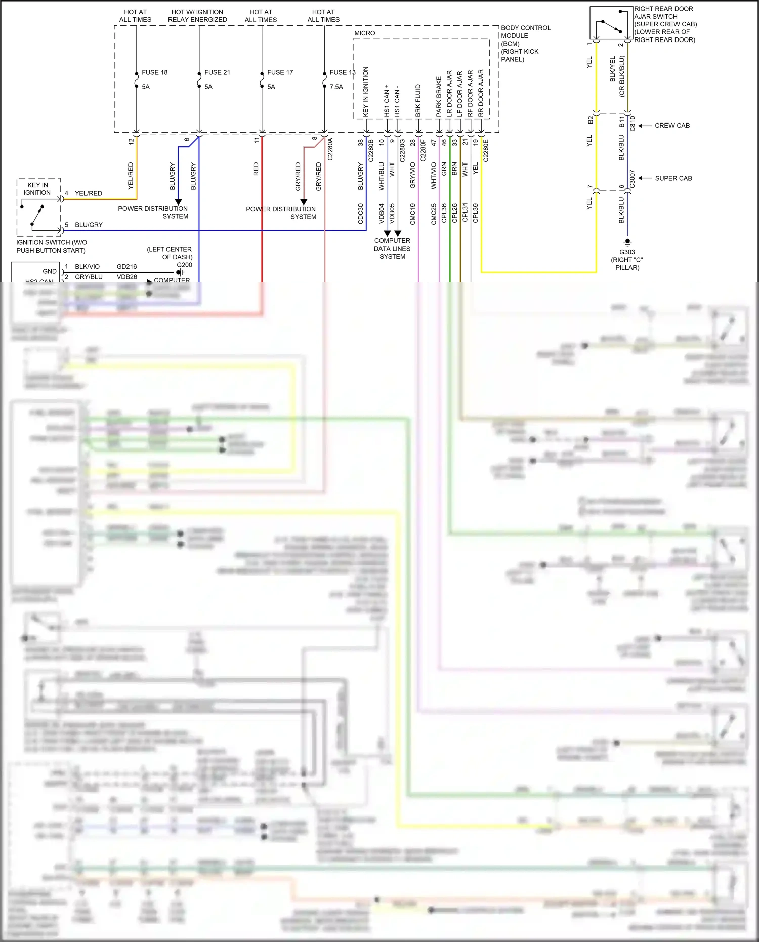 Wiring diagram shift interlock system for Ford F-150 XIII (2014-2018) (2 of 2)