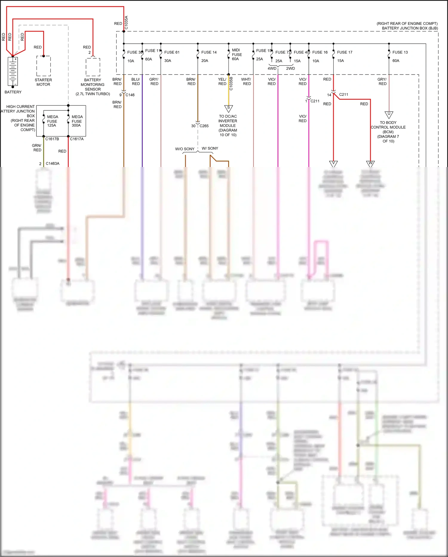 Wiring diagram w/ memory for Ford F-150 XIII (2014-2018) (2 of 4)
