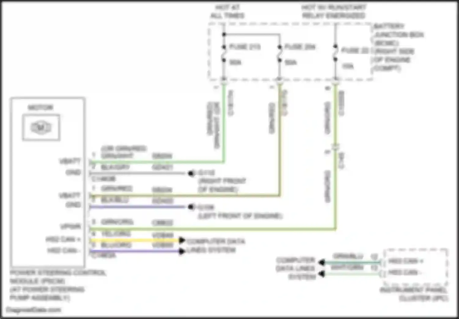 F-150 Ford XIV (2020-2024): Electronic power steering circuit