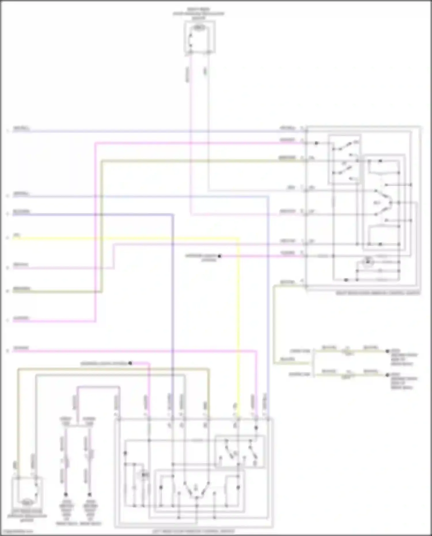 F-150 Ford XIV (2020-2024): Power windows circuit, super cab (2 of 2)