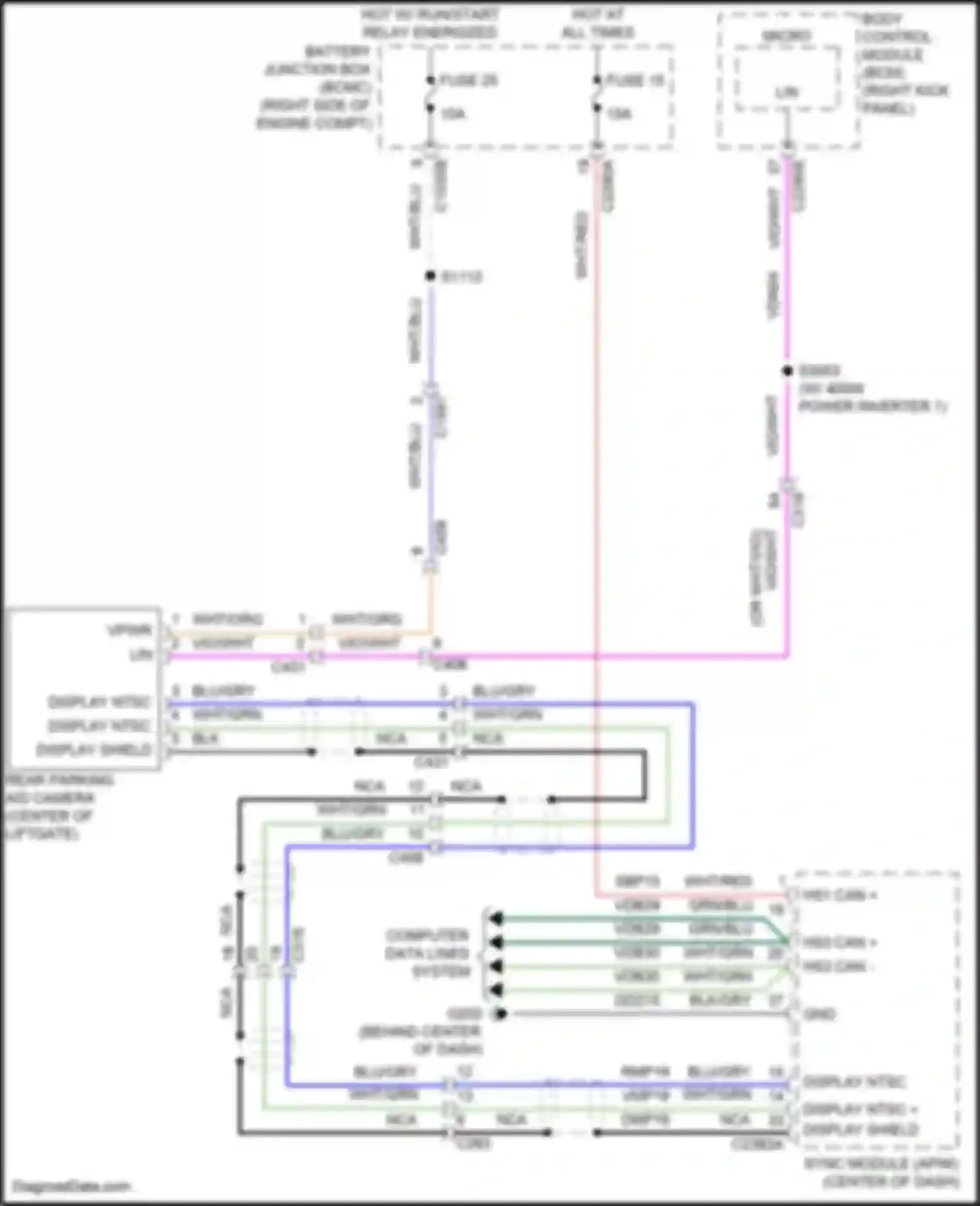 Wiring diagram computer data lines system for Ford F-150 XIV (2020-2024) (49 of 142)