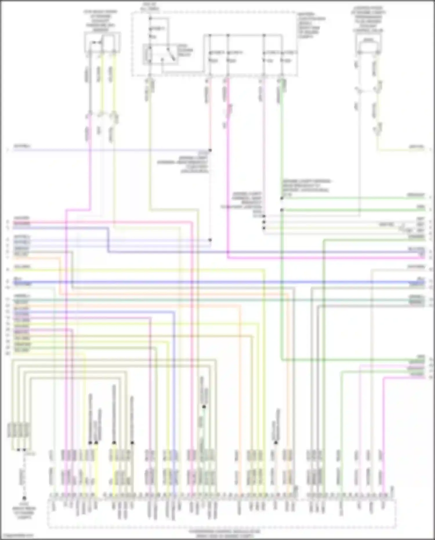 Wiring diagram cooling fans for Ford F-150 XIV (2020-2024) (2 of 3)