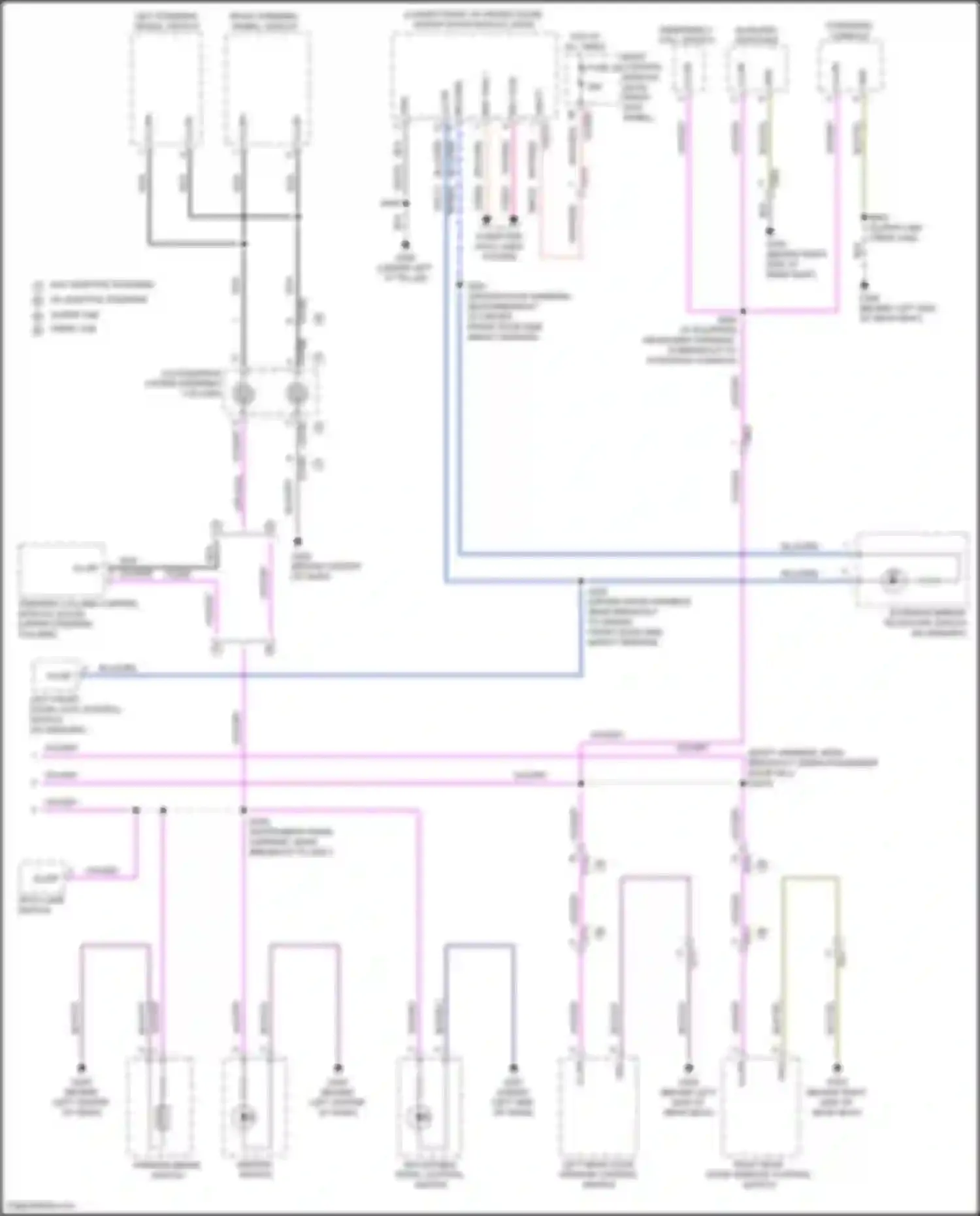 Wiring diagram emergency call switch for Ford F-150 XIV (2020-2024) (1 of 1)