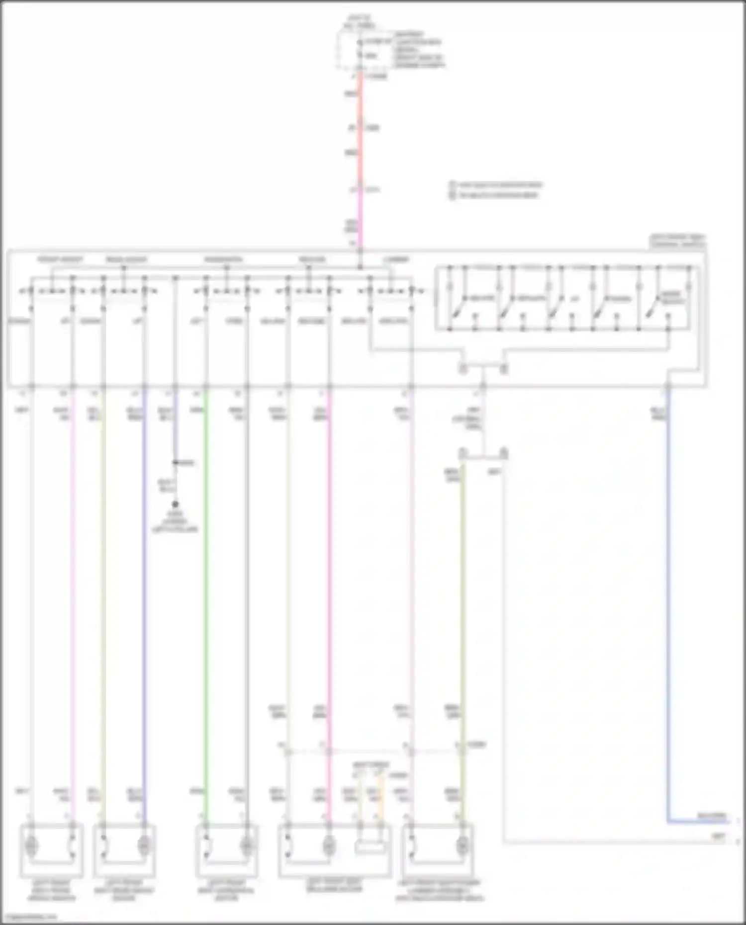Wiring diagram left front seat recliner motor for Ford F-150 XIV (2020-2024) (2 of 2)