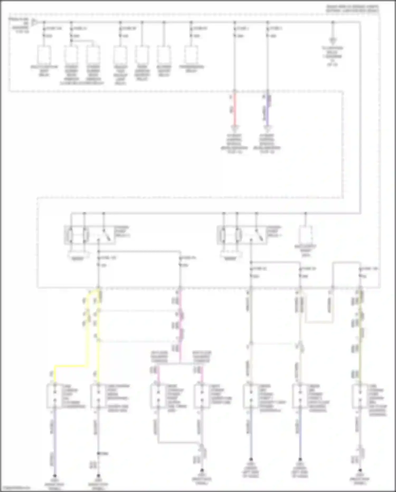 Wiring diagram power sliding rear window open relay for Ford F-150 XIV (2020-2024) (2 of 3)