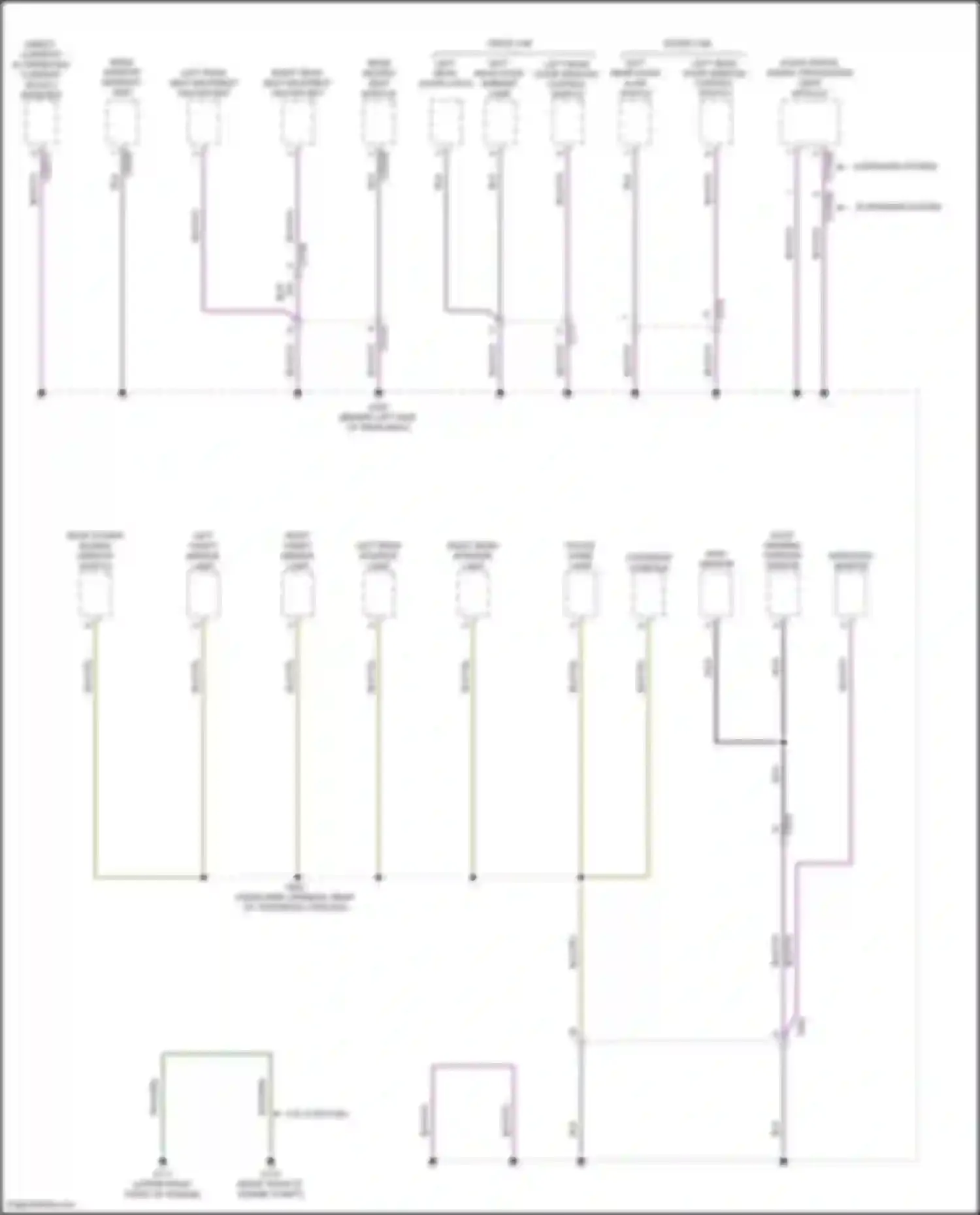 Wiring diagram rear window defrost grid for Ford F-150 XIV (2020-2024) (2 of 2)