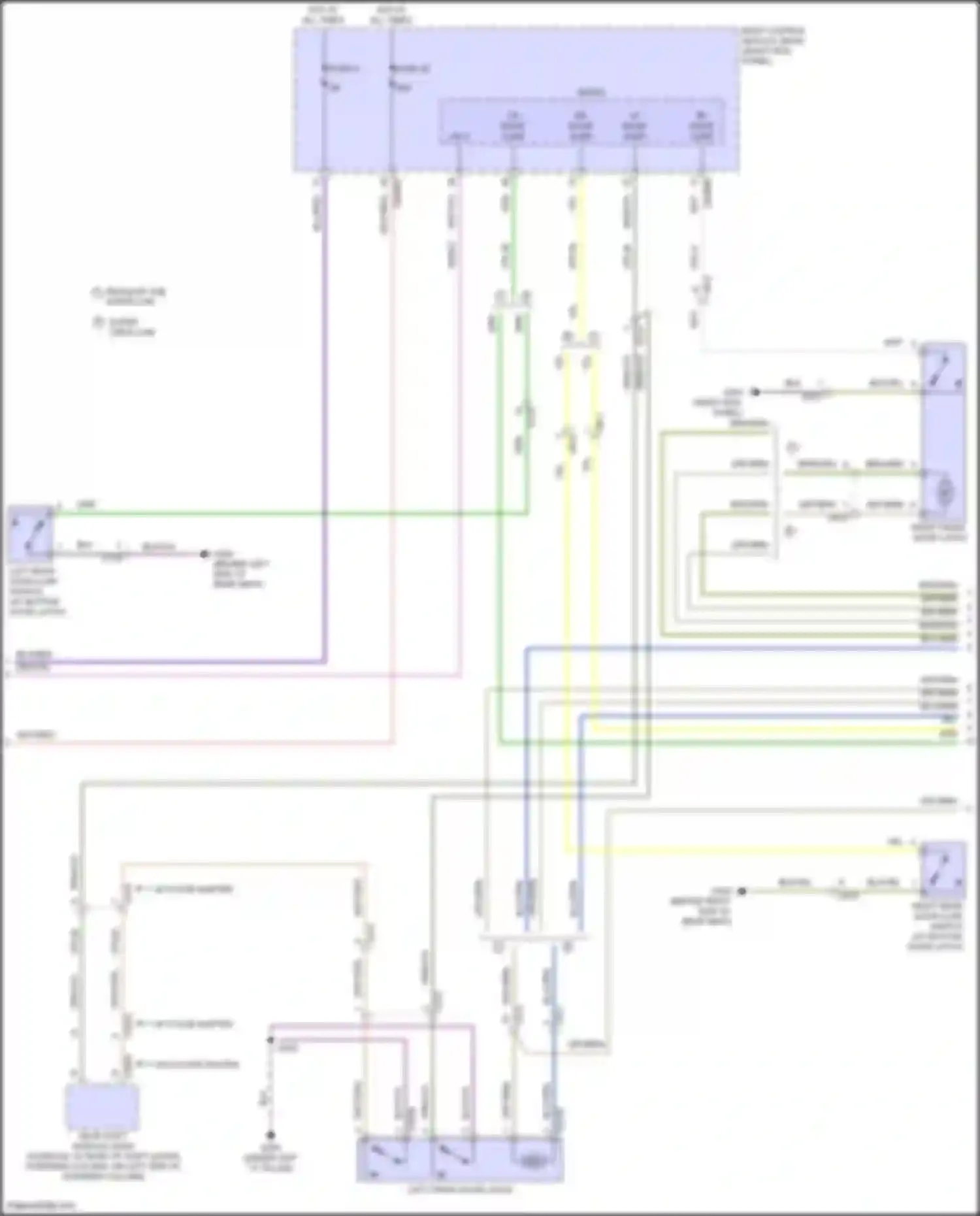Wiring diagram rf door ajar for Ford F-150 XIV (2020-2024) (4 of 6)